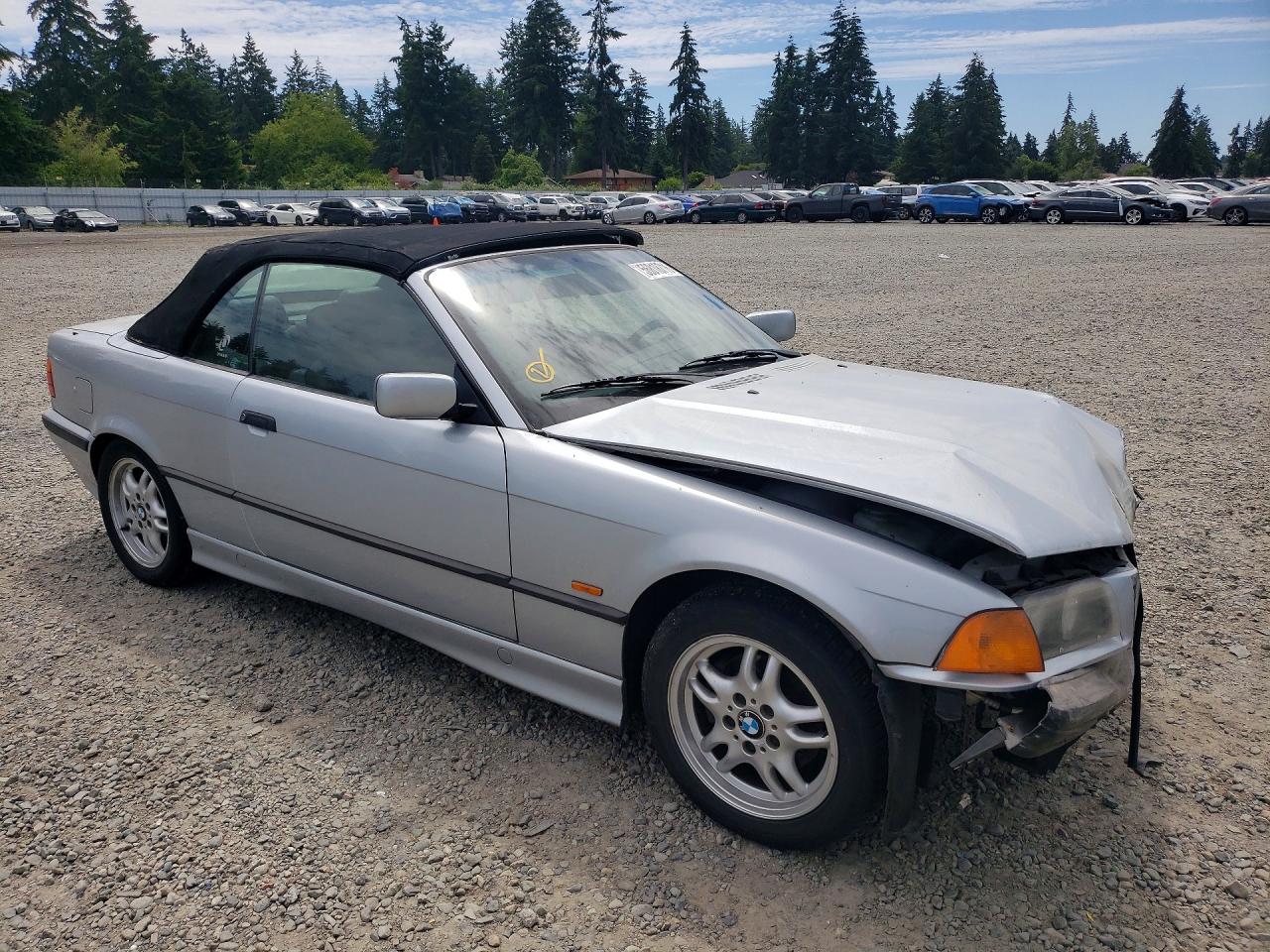 1998 Bmw 328 Ic Automatic Silver vin: WBABK8323WEY87603