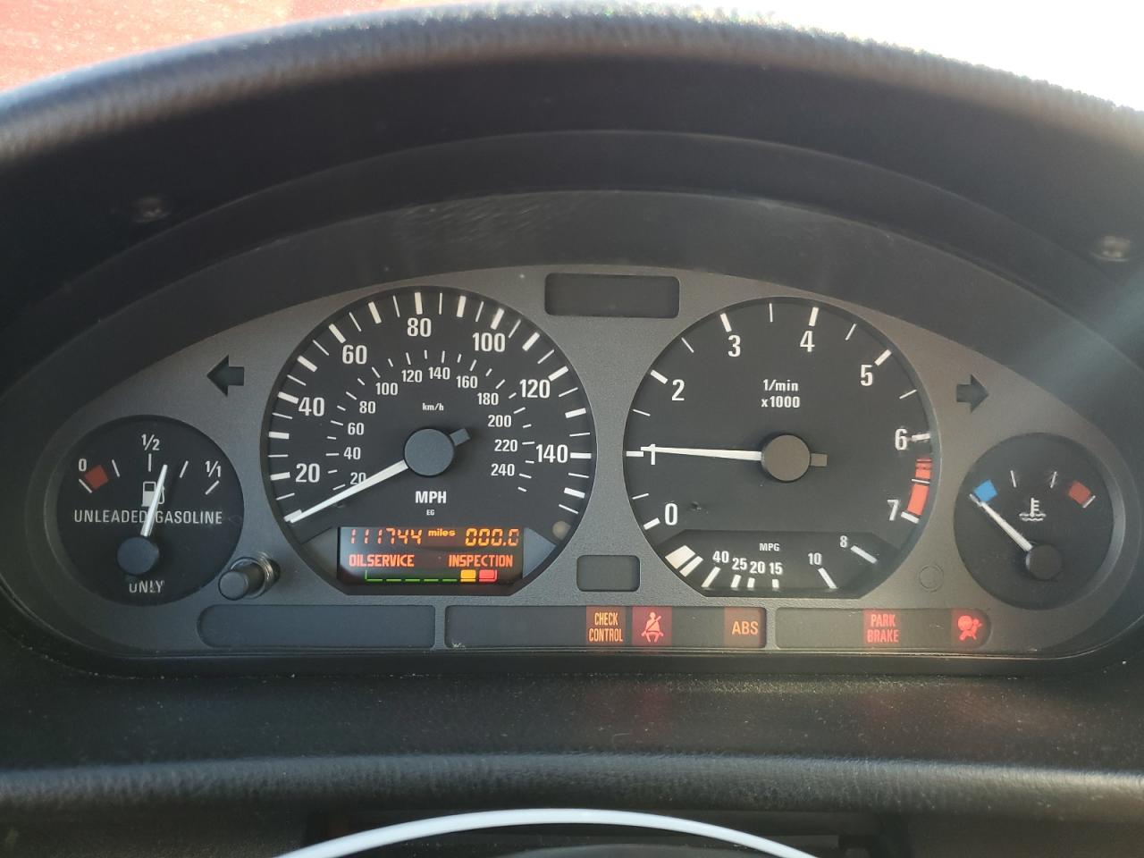 1996 Bmw 328 Ic Automatic Red vin: WBABK8324TET91950