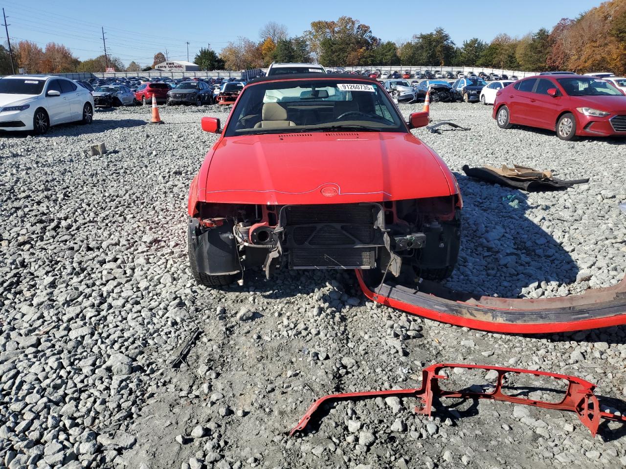 1996 Bmw 328 Ic Automatic Red vin: WBABK8324TET91950