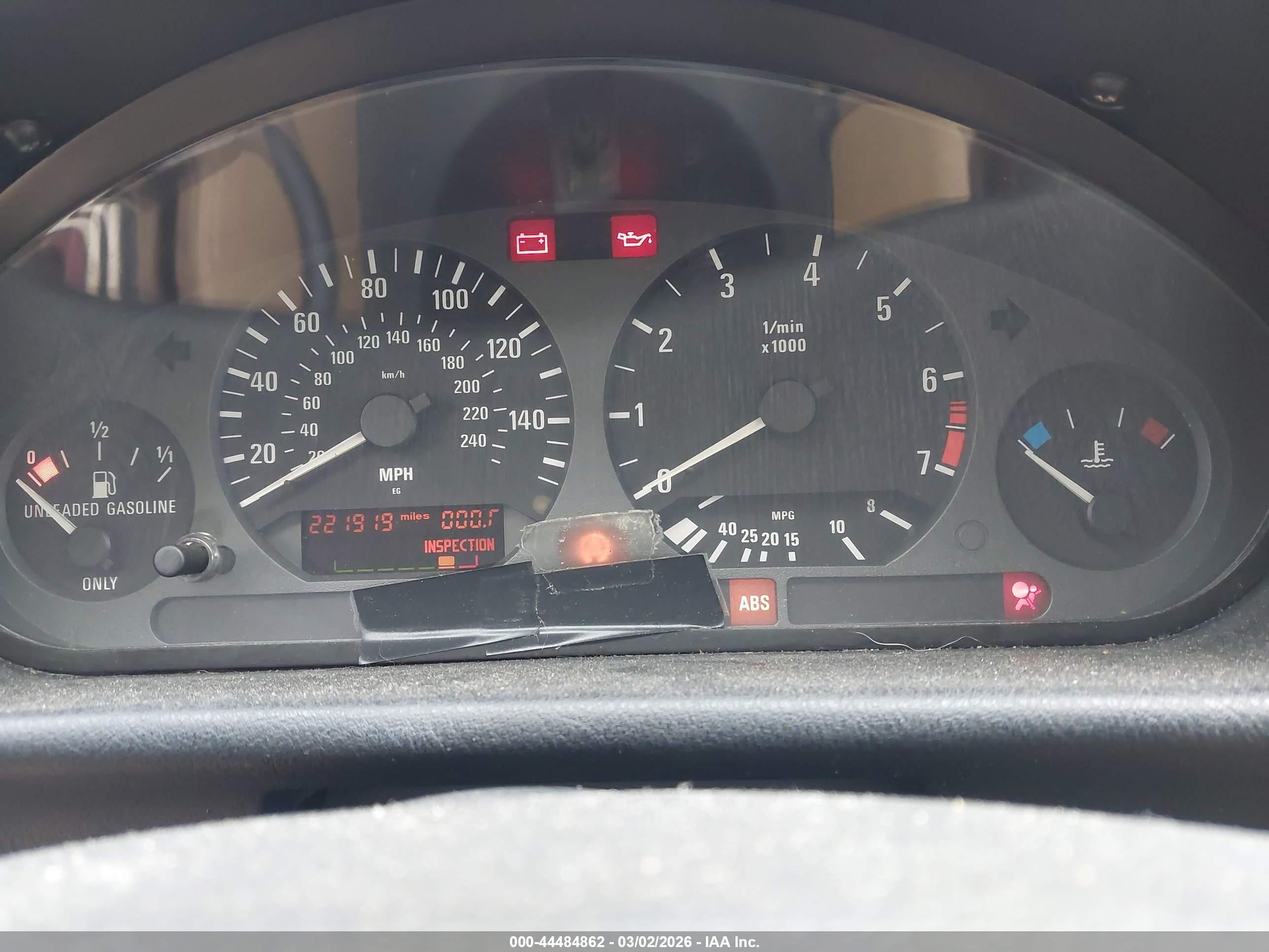 1996 Bmw 328 Ic Automatic Red vin: WBABK8325TET91746