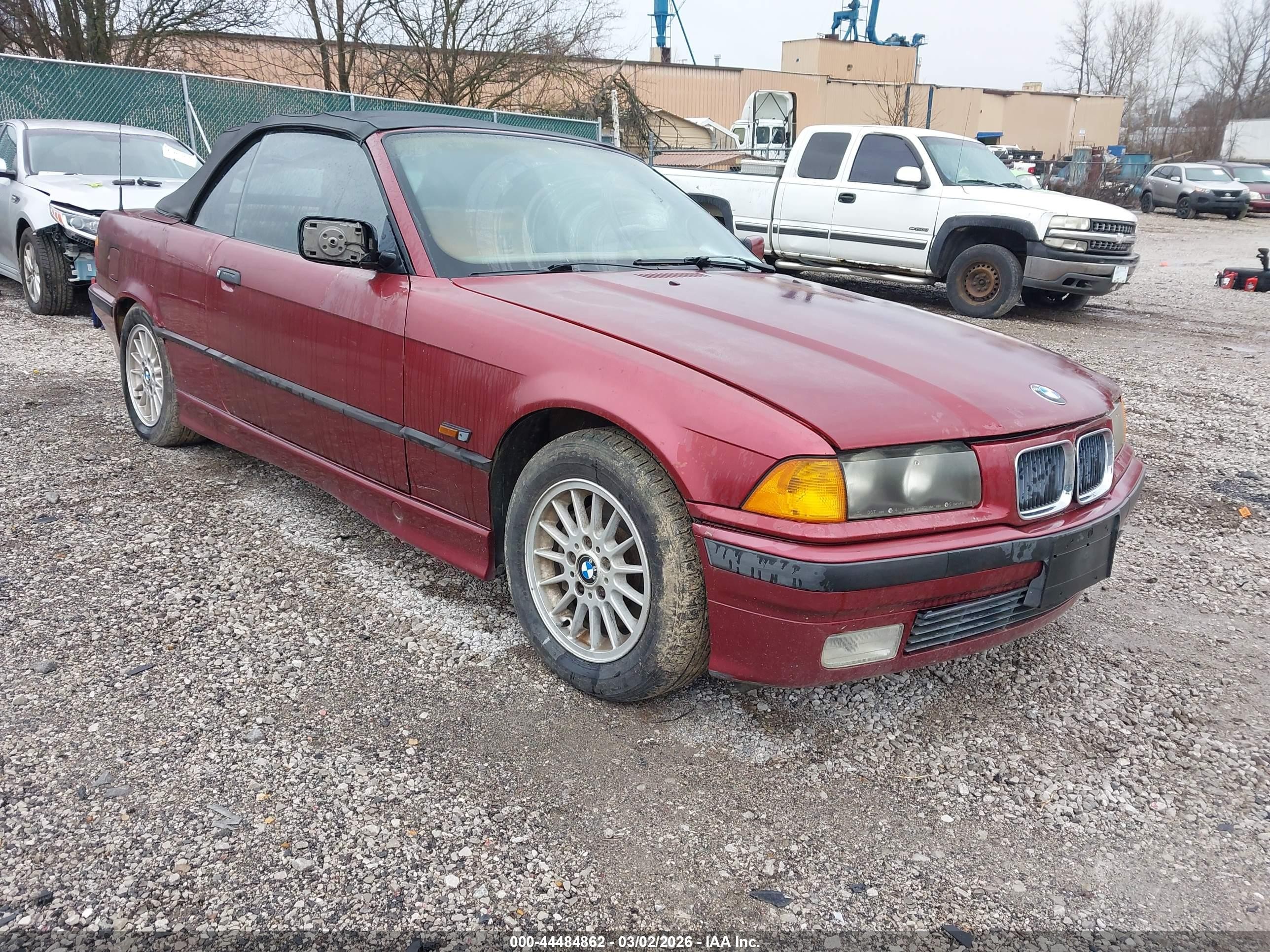 1996 Bmw 328 Ic Automatic Red vin: WBABK8325TET91746