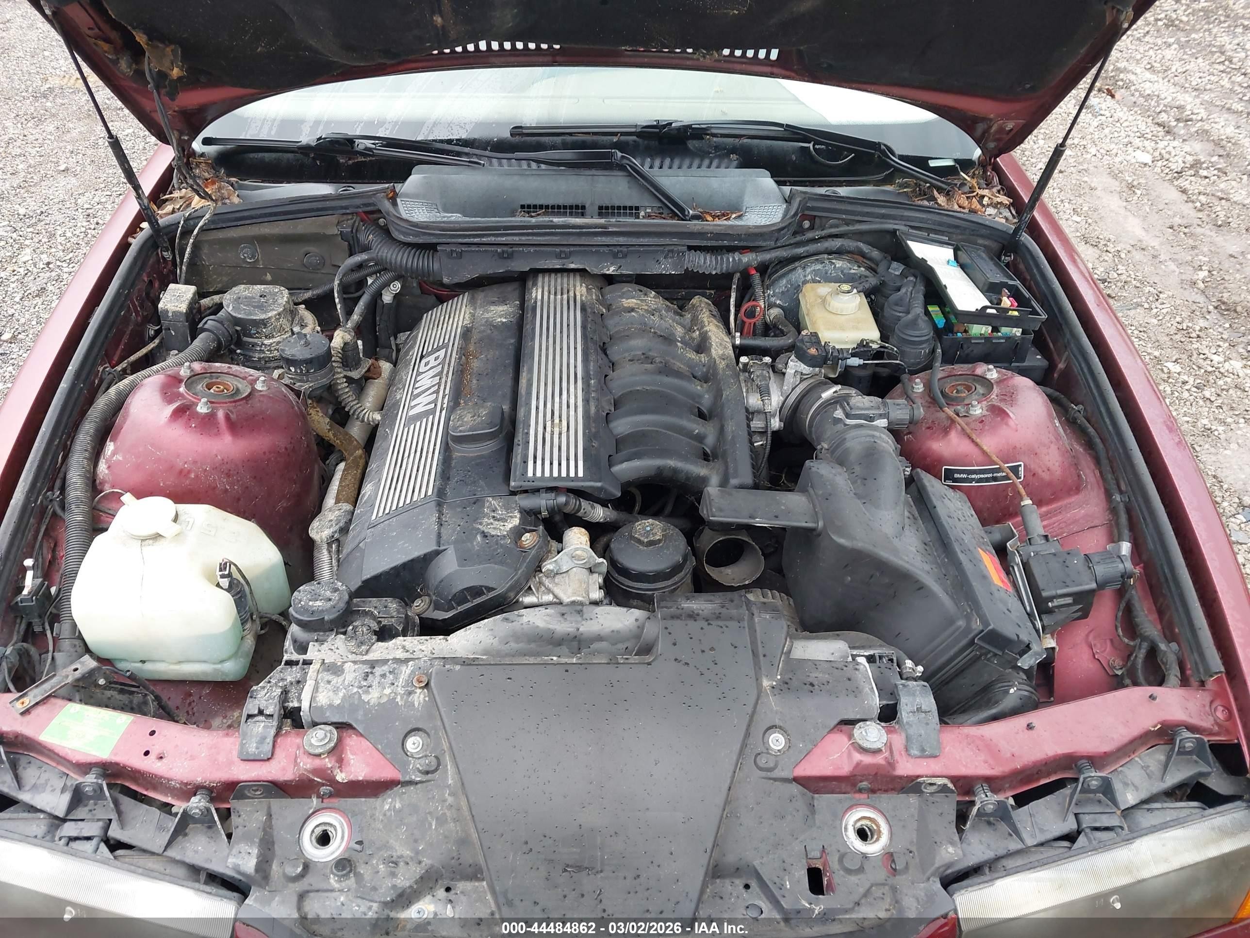 1996 Bmw 328 Ic Automatic Red vin: WBABK8325TET91746