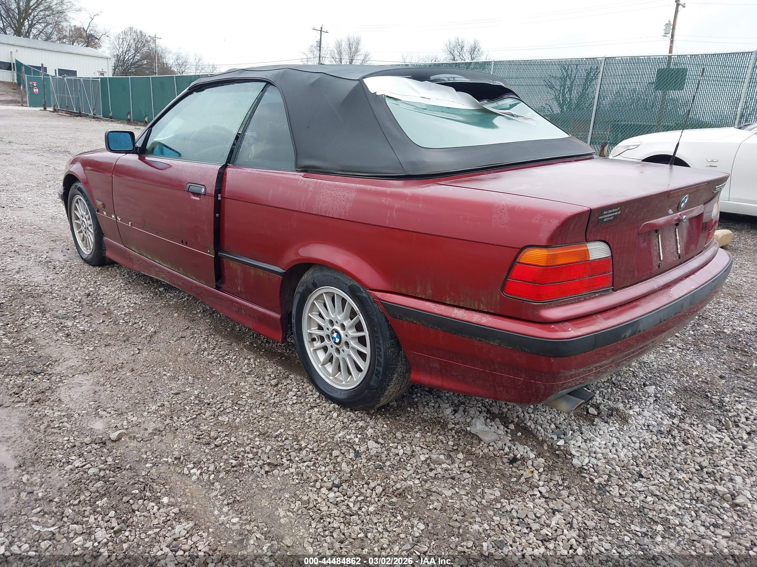 1996 Bmw 328 Ic Automatic Red vin: WBABK8325TET91746