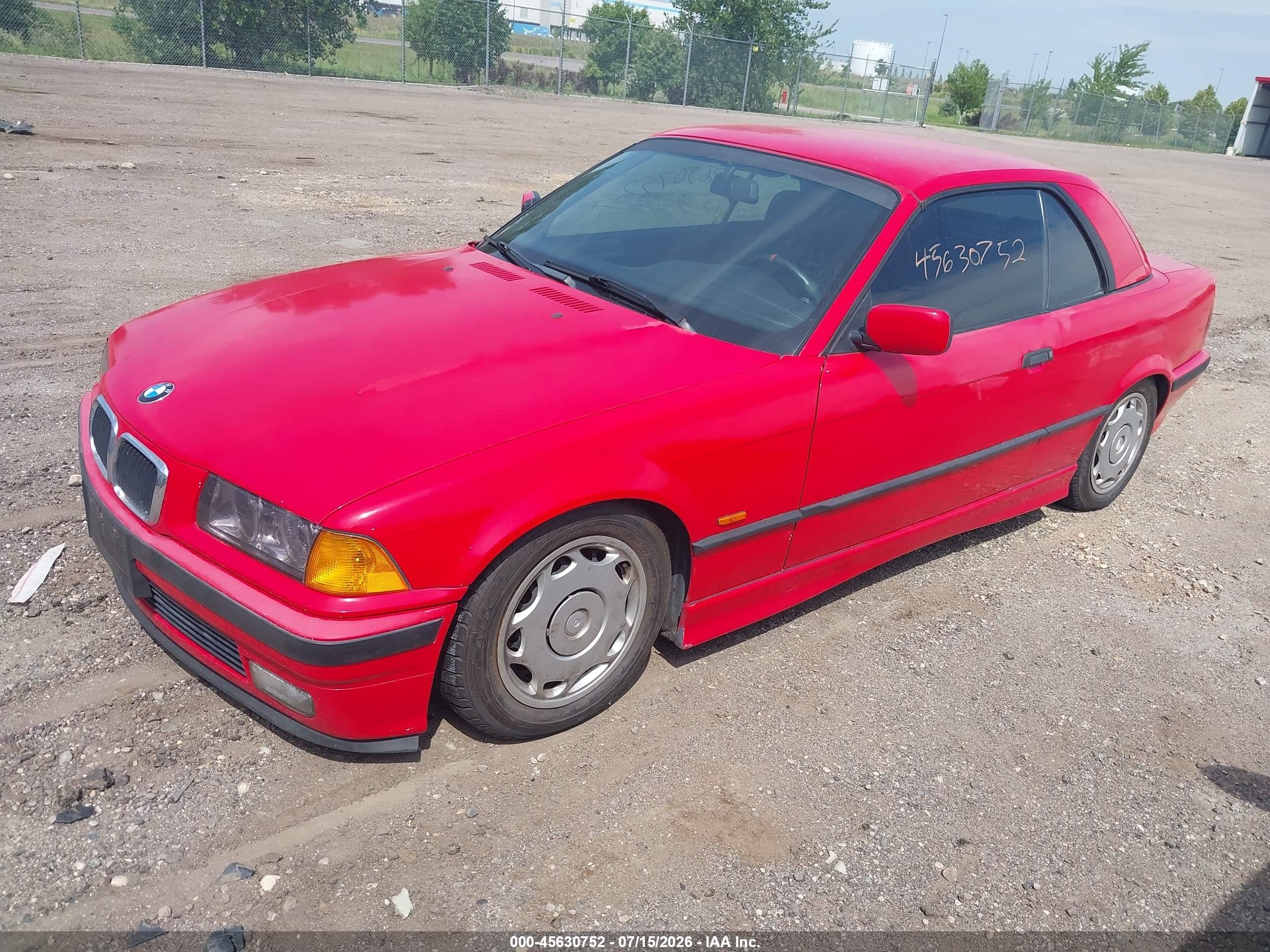 1997 Bmw 328ic   Красный vin: WBABK8325VET95329