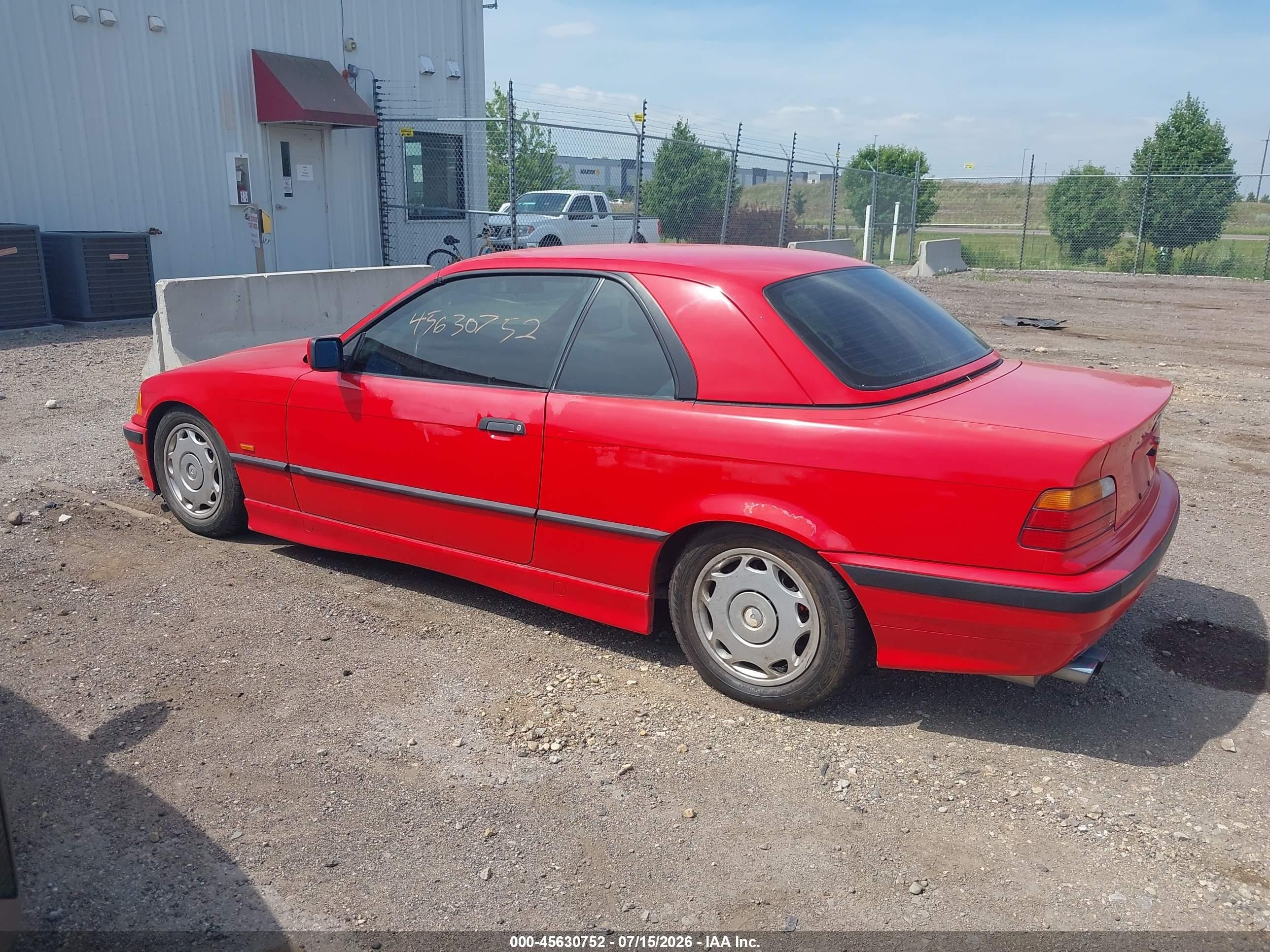 1997 Bmw 328ic   Красный vin: WBABK8325VET95329