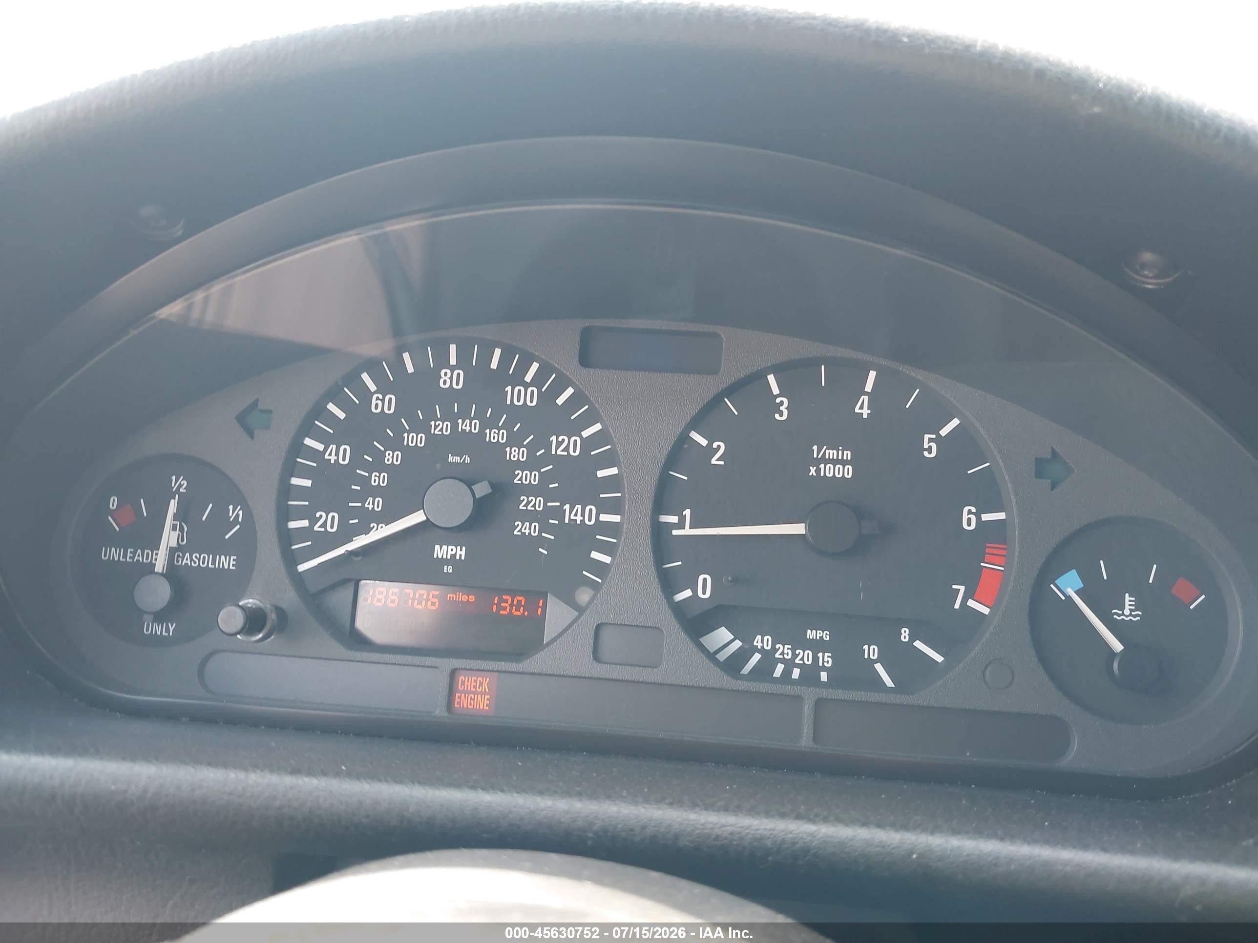 1997 Bmw 328ic   Красный vin: WBABK8325VET95329