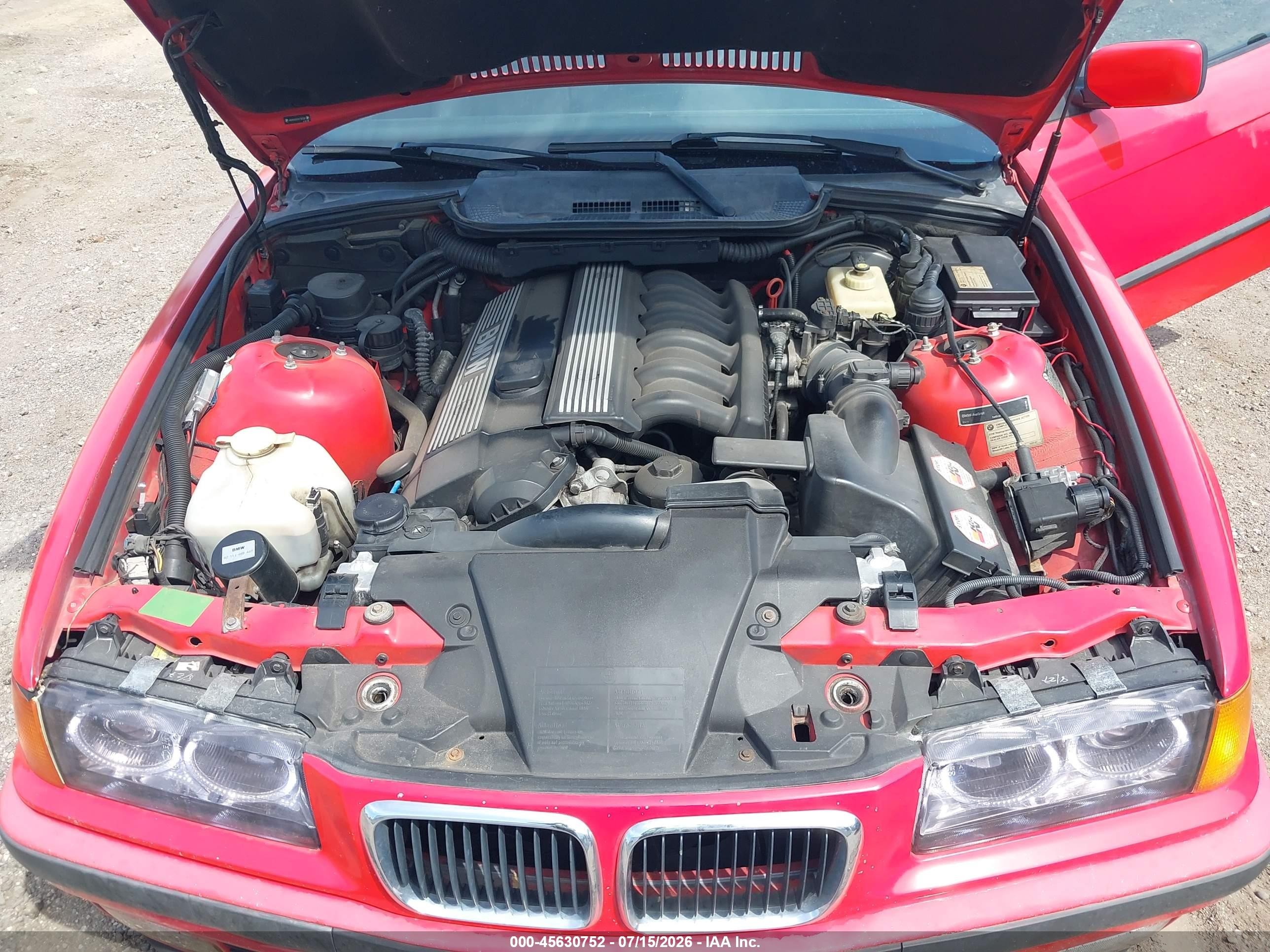 1997 Bmw 328ic   Красный vin: WBABK8325VET95329