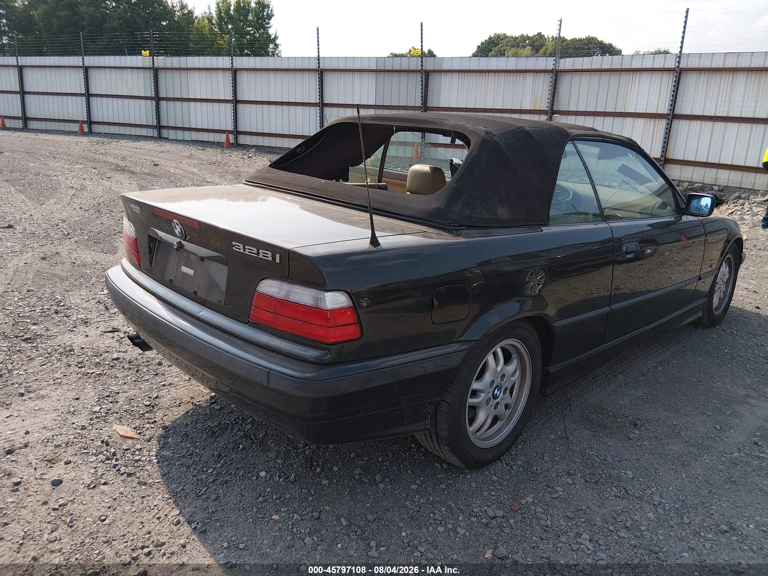 1997 Bmw 328ic   Black vin: WBABK8325VEY85124