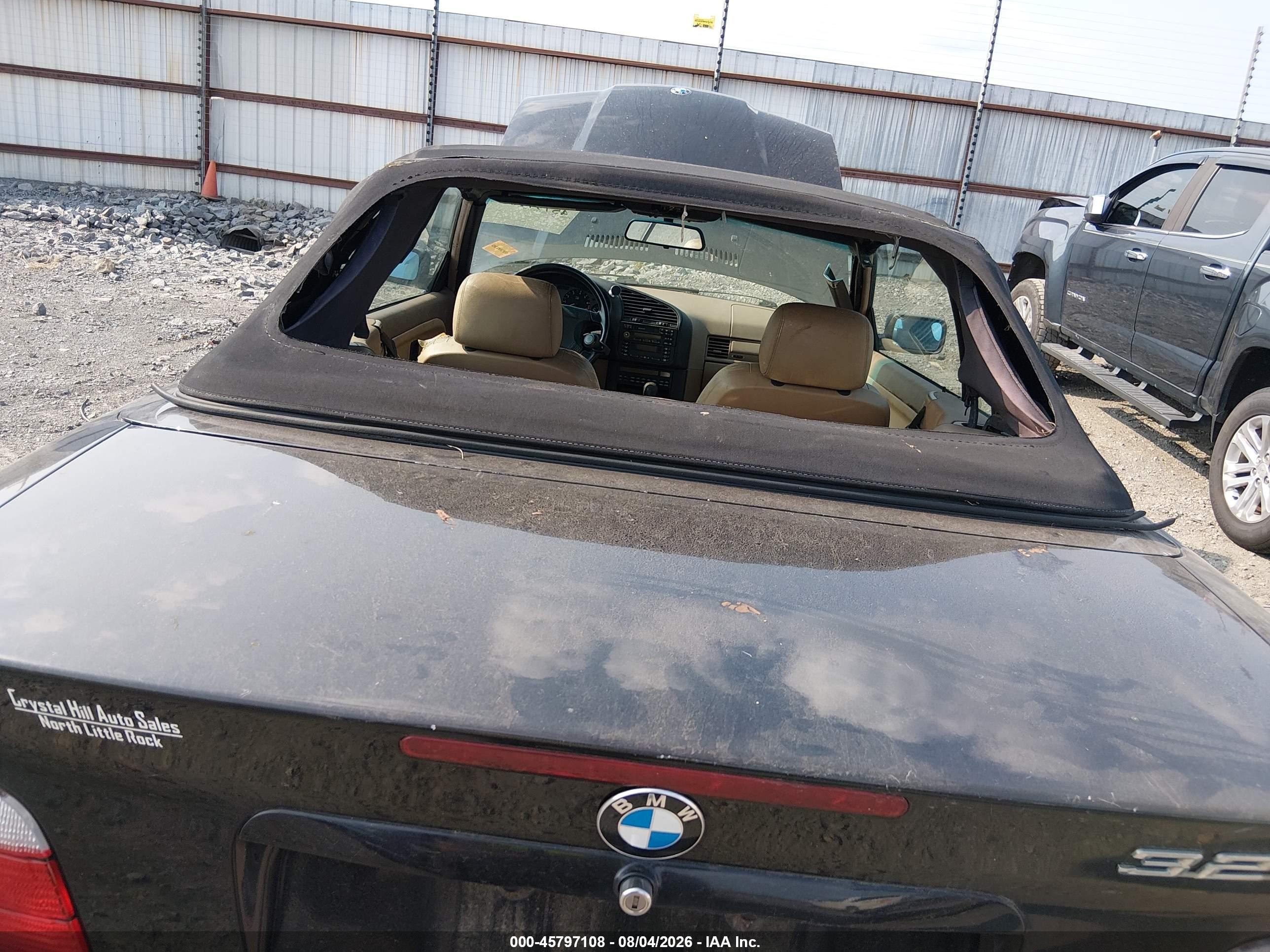 1997 Bmw 328ic   Black vin: WBABK8325VEY85124