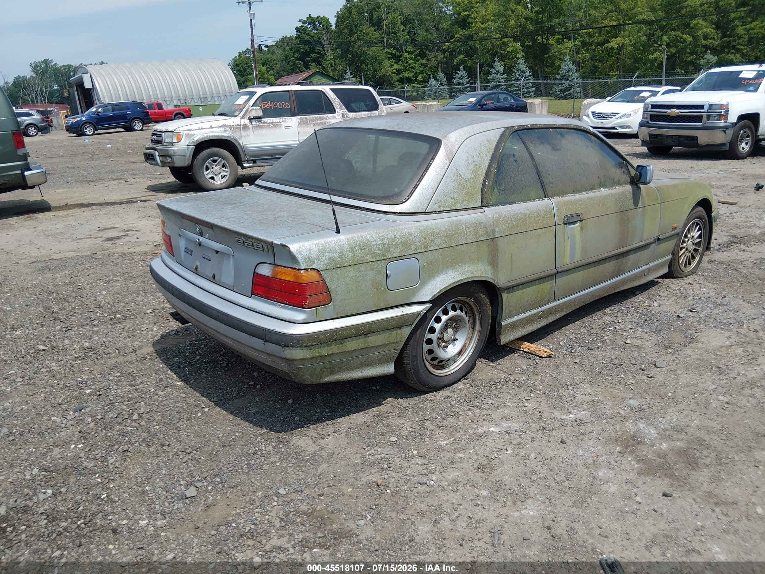 1998 Bmw 328ic   Silver vin: WBABK8327WEY87233