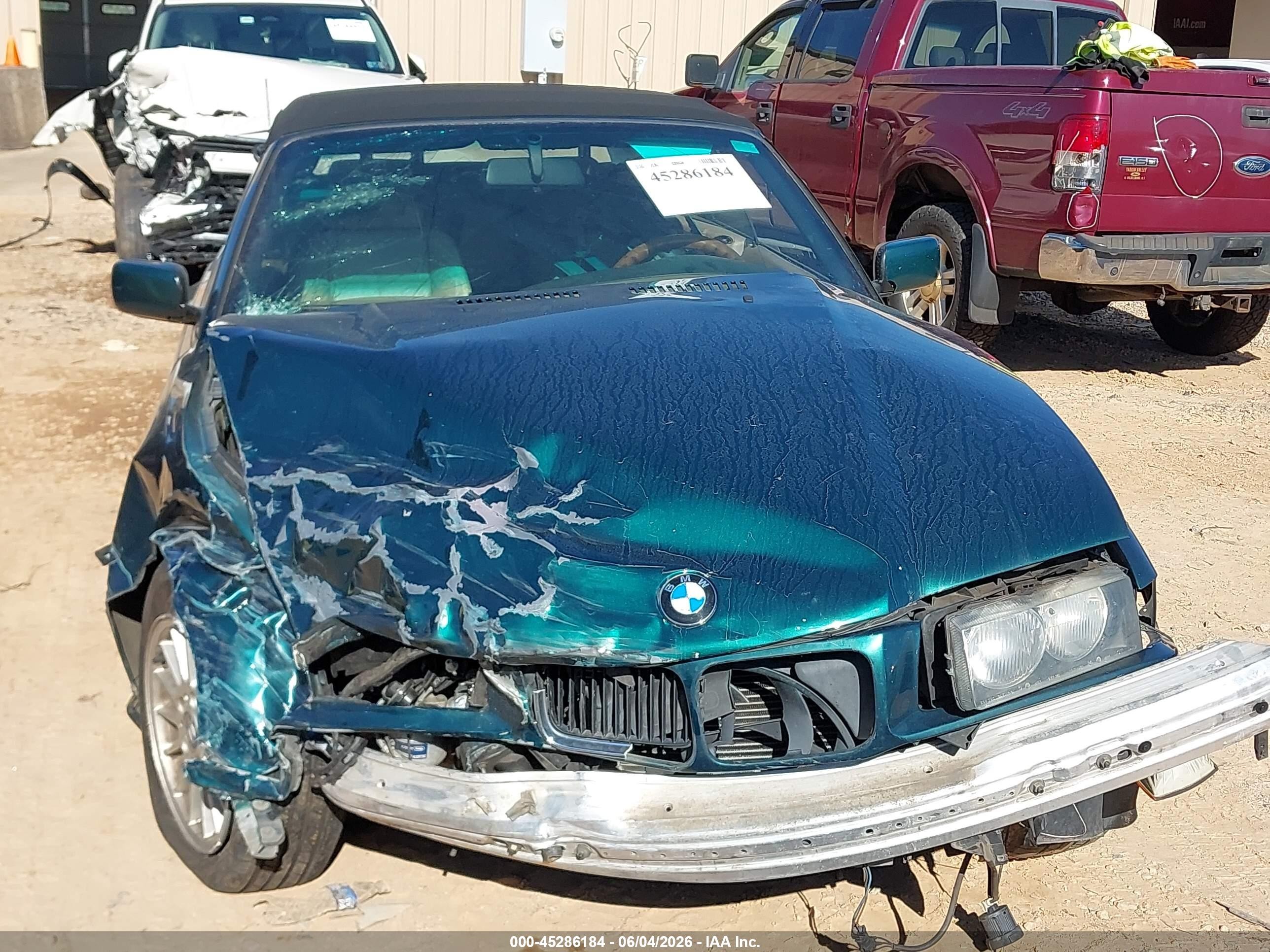 1996 Bmw 328 Ic Automatic Green vin: WBABK8329TET91328