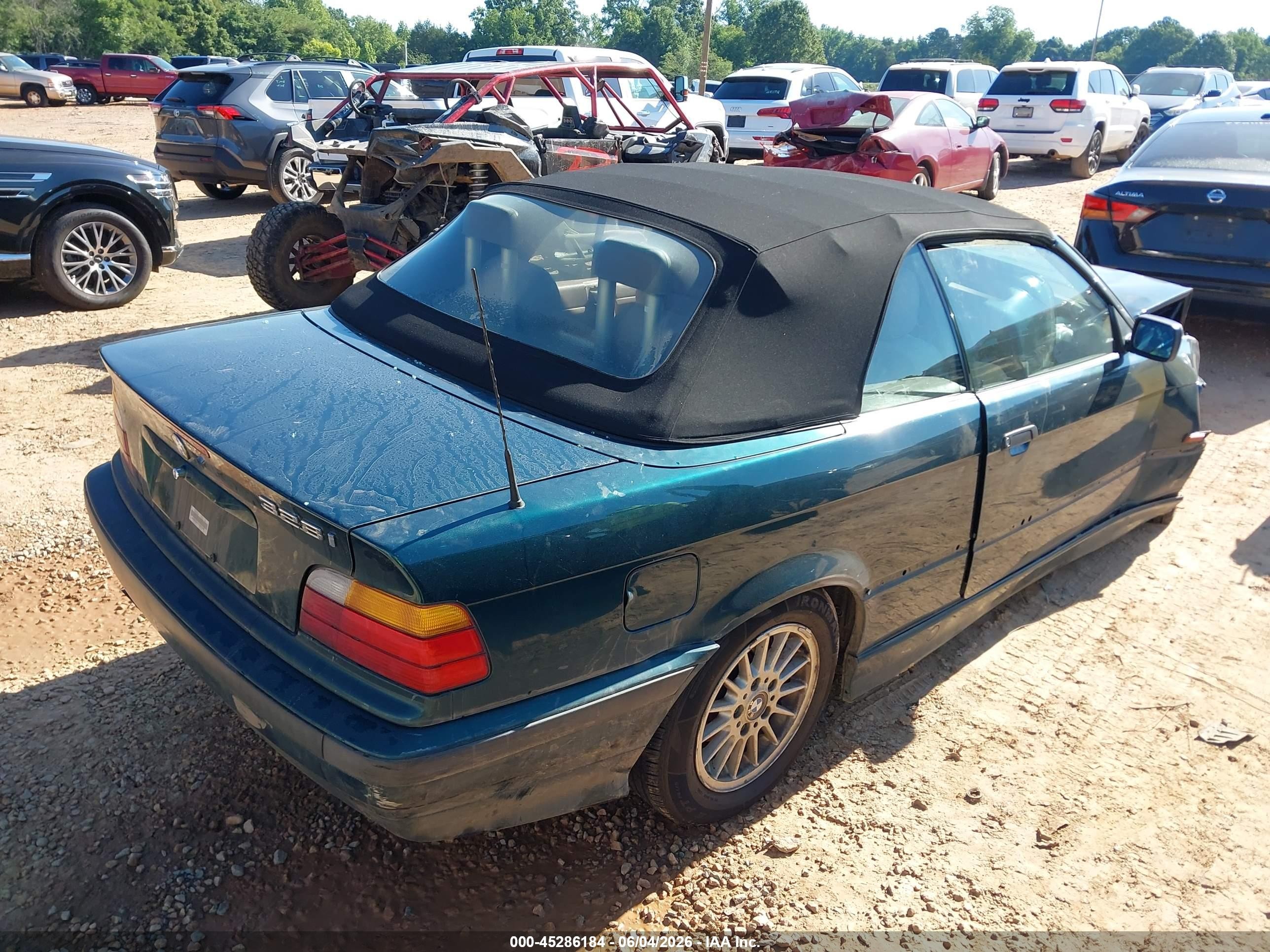 1996 Bmw 328 Ic Automatic Green vin: WBABK8329TET91328