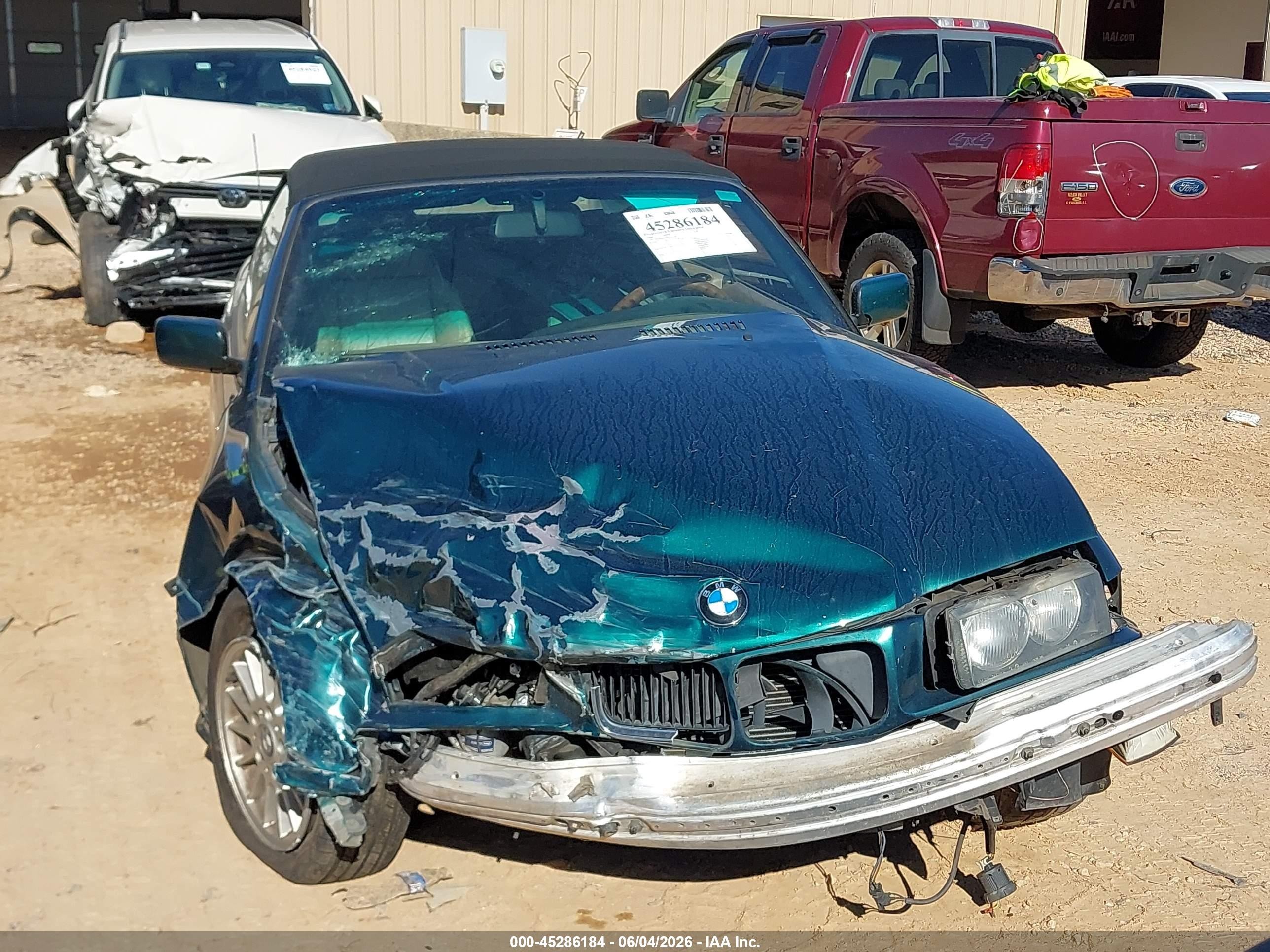 1996 Bmw 328 Ic Automatic Green vin: WBABK8329TET91328
