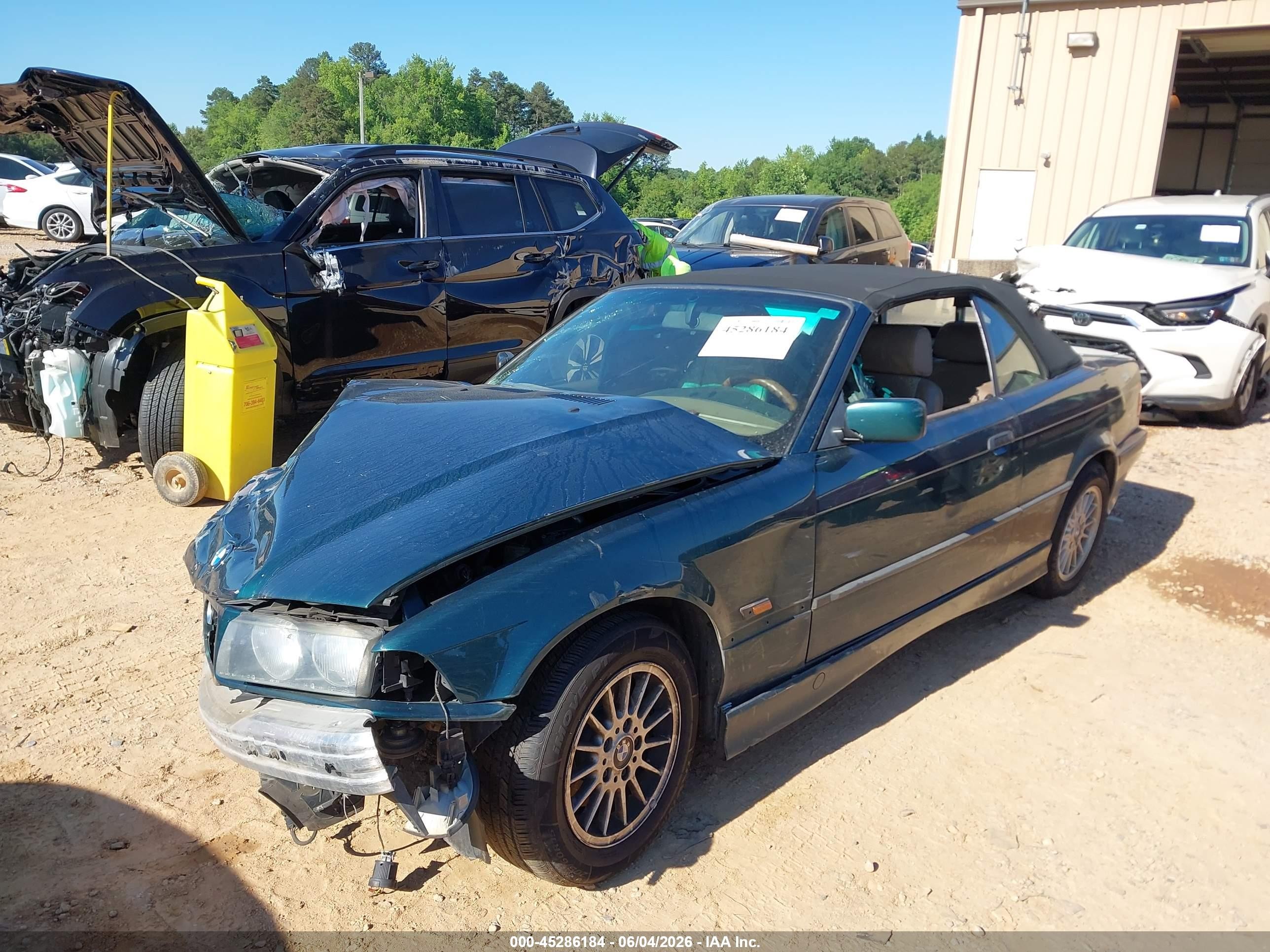 1996 Bmw 328 Ic Automatic Green vin: WBABK8329TET91328