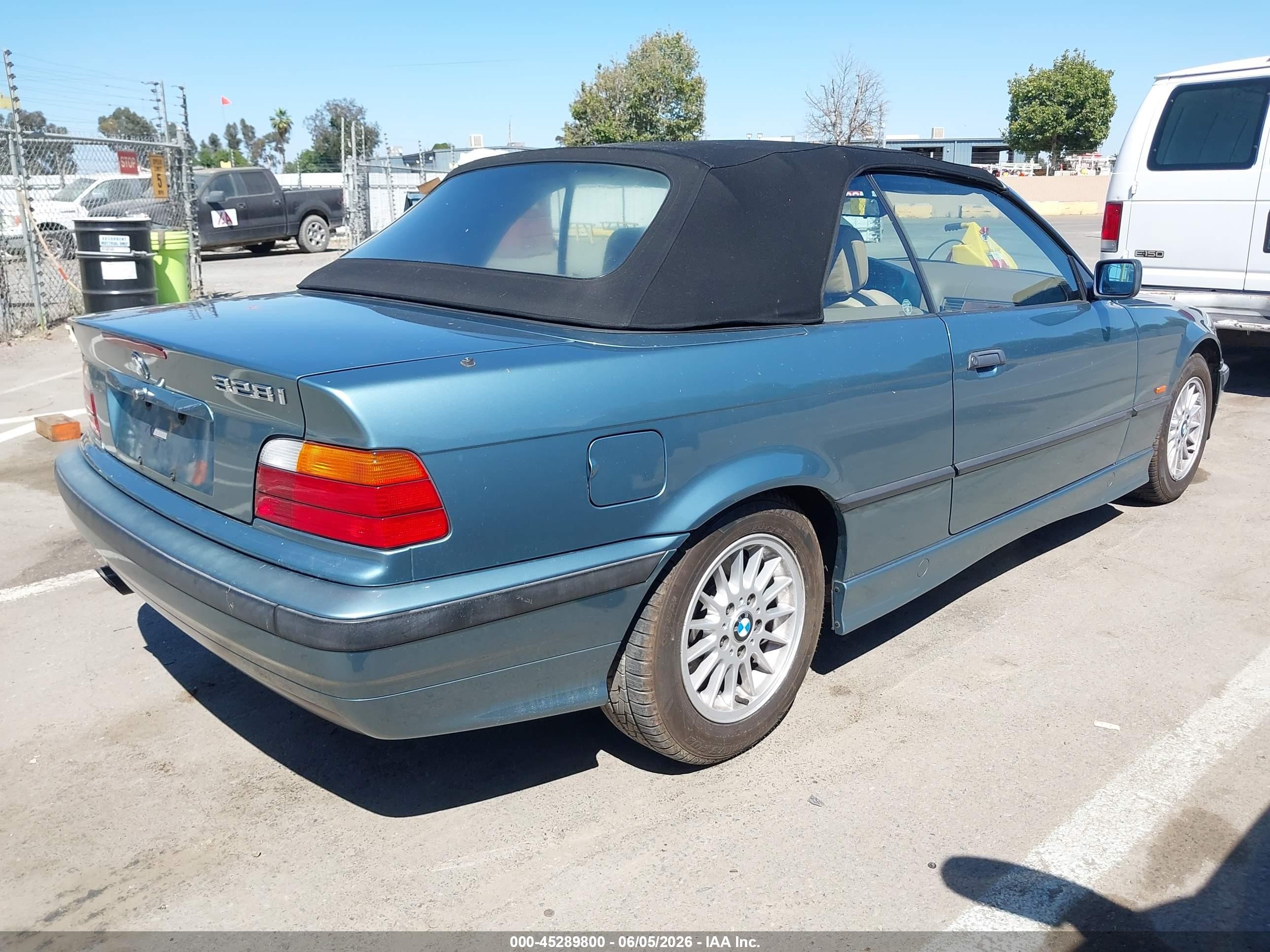 1997 Bmw 328ic   Light Blue vin: WBABK8329VEY85434