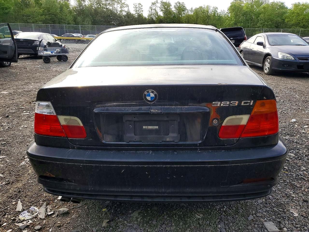 2000 Bmw 323 Ci Black vin: WBABM3341YJN87907