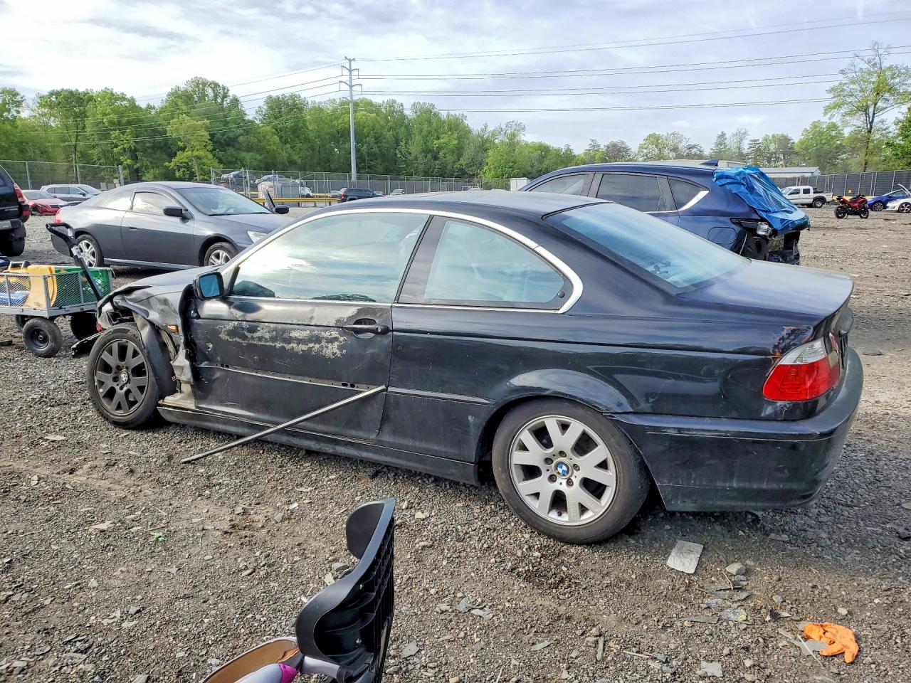 2000 Bmw 323 Ci Black vin: WBABM3341YJN87907