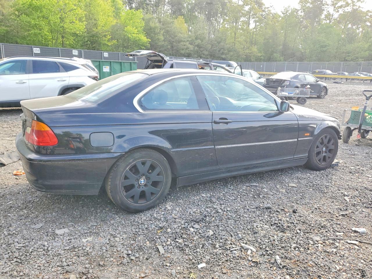 2000 Bmw 323 Ci Black vin: WBABM3341YJN87907