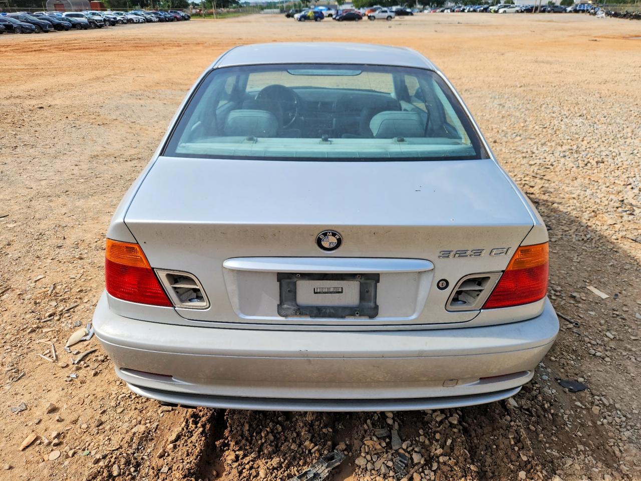 2000 Bmw 323 Ci Silver vin: WBABM3341YJN88233