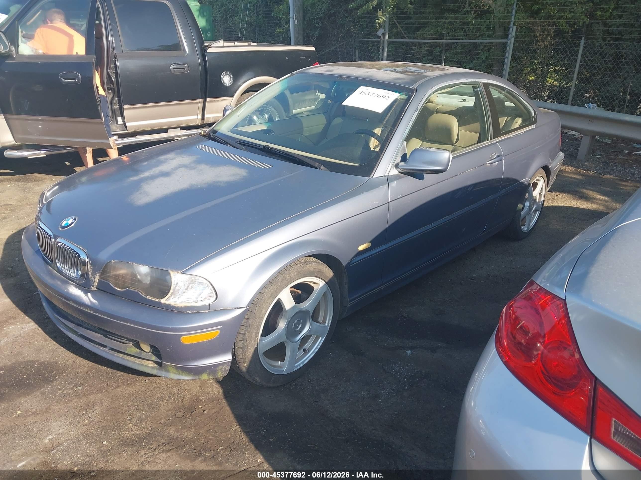 2000 Bmw 323ci   Blue vin: WBABM3344YJN86864
