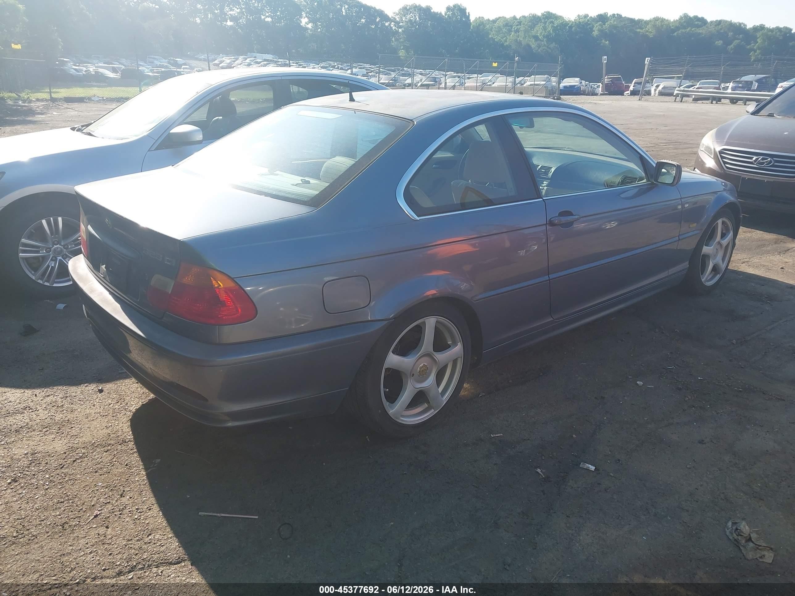 2000 Bmw 323ci   Blue vin: WBABM3344YJN86864