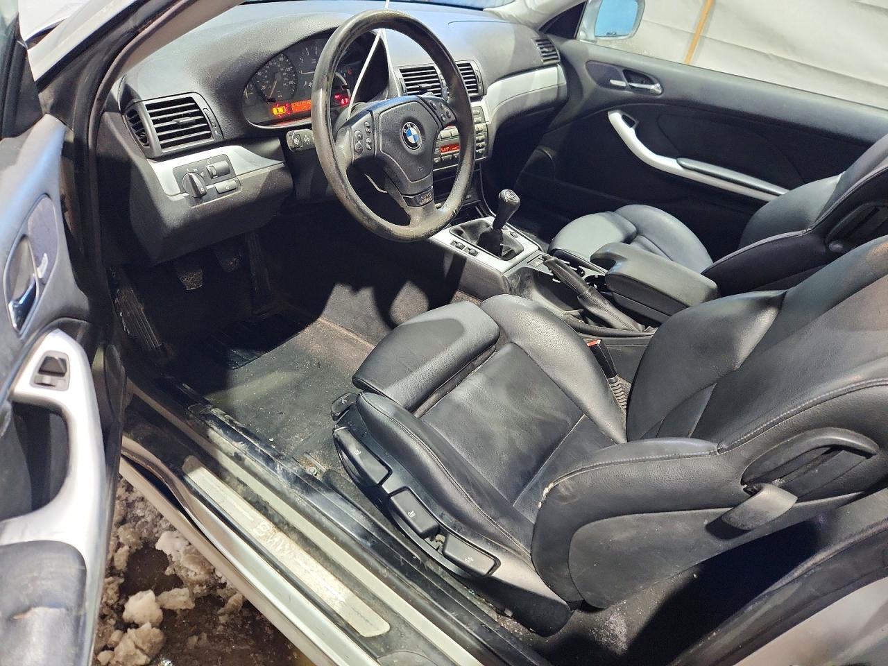 2000 Bmw 323 Ci Silver vin: WBABM3347YJN62784