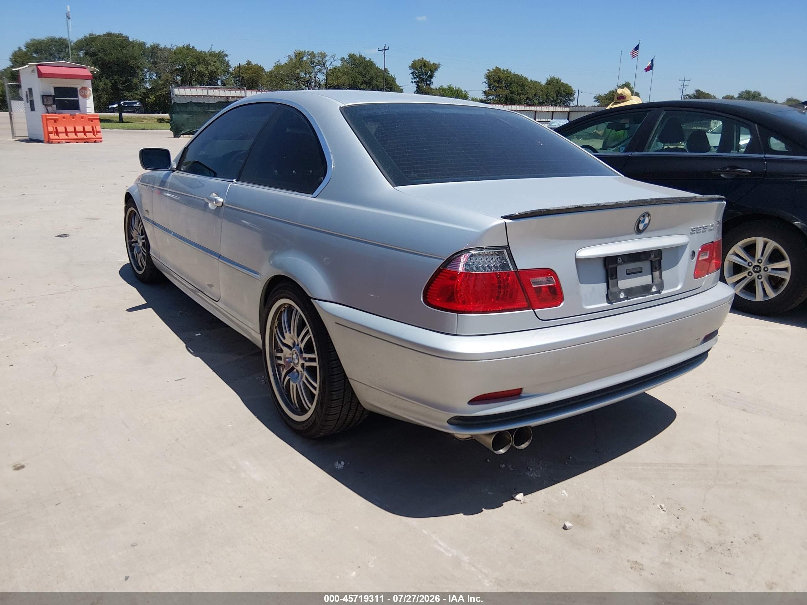 2000 Bmw 323ci   Gray vin: WBABM3349YJN65248