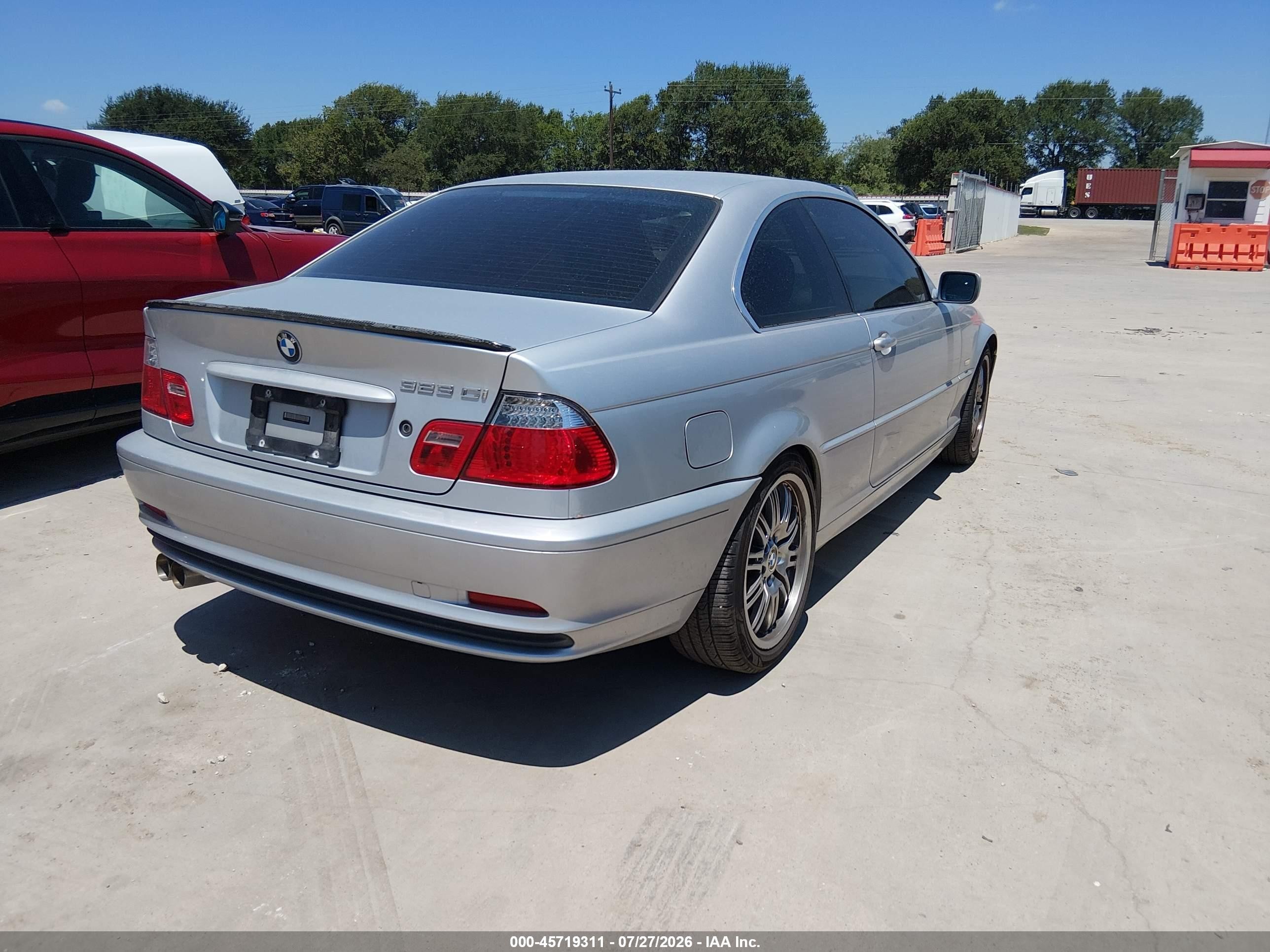 2000 Bmw 323ci   Gray vin: WBABM3349YJN65248