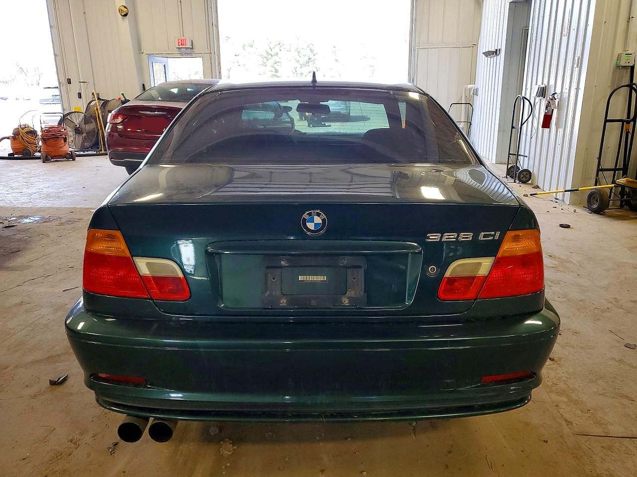 2000 Bmw 328 Ci Green vin: WBABM5341YJN92410