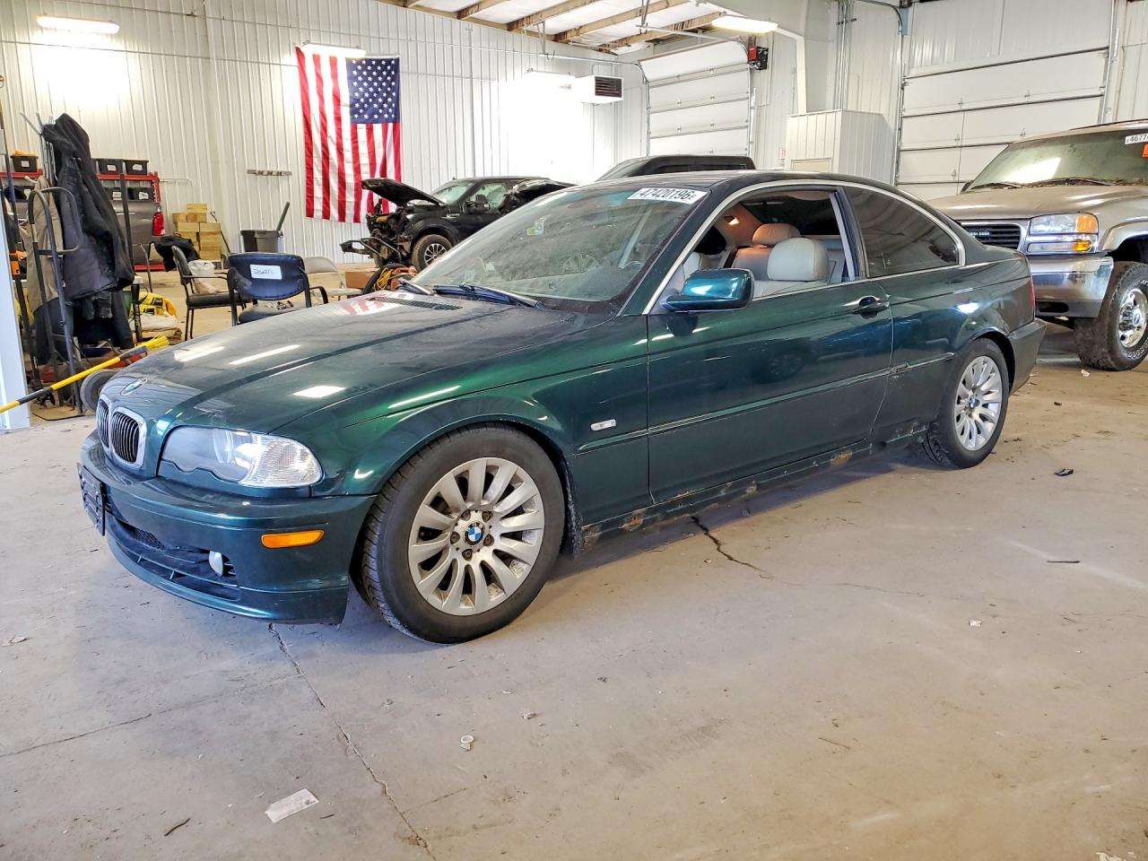 2000 Bmw 328 Ci Green vin: WBABM5341YJN92410