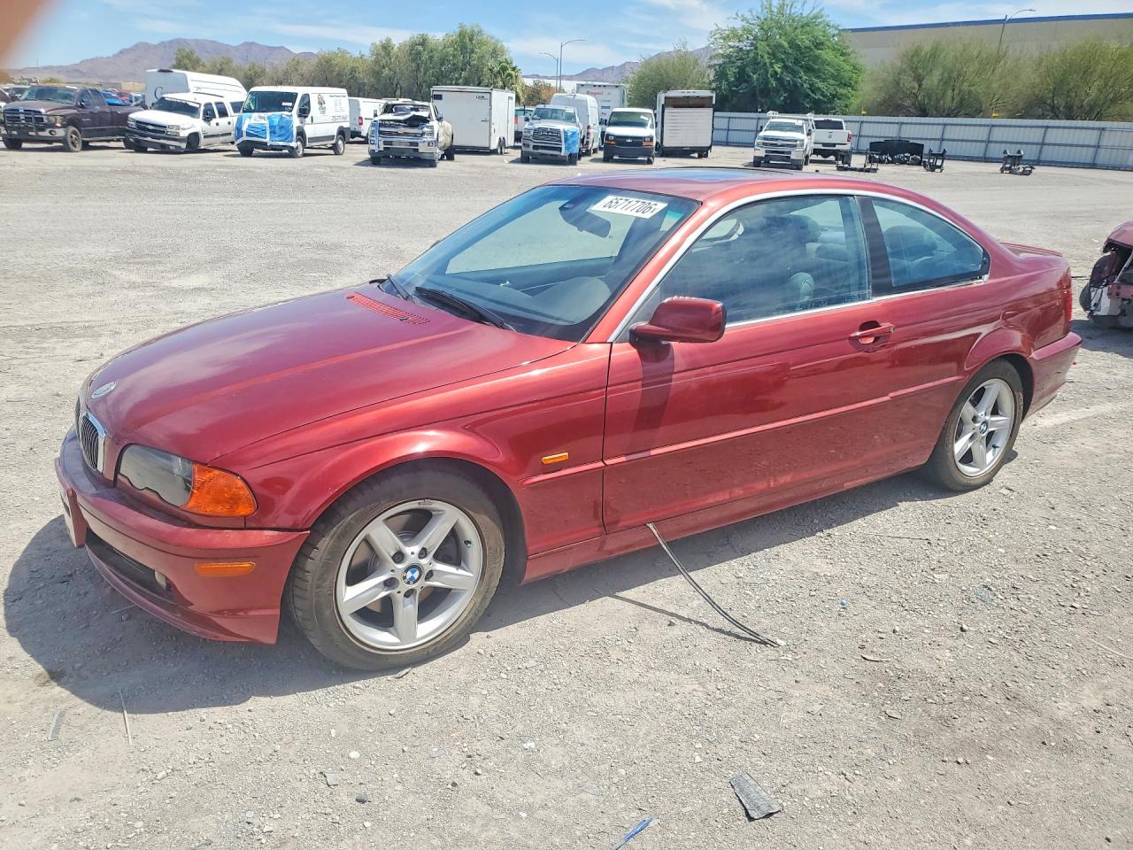 2000 Bmw 328 Ci Burgundy vin: WBABM5344YJP03466