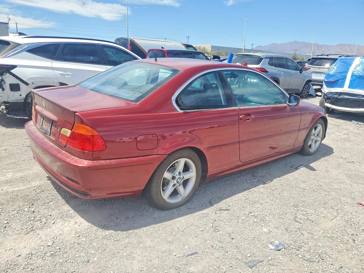 2000 Bmw 328 Ci Burgundy vin: WBABM5344YJP03466