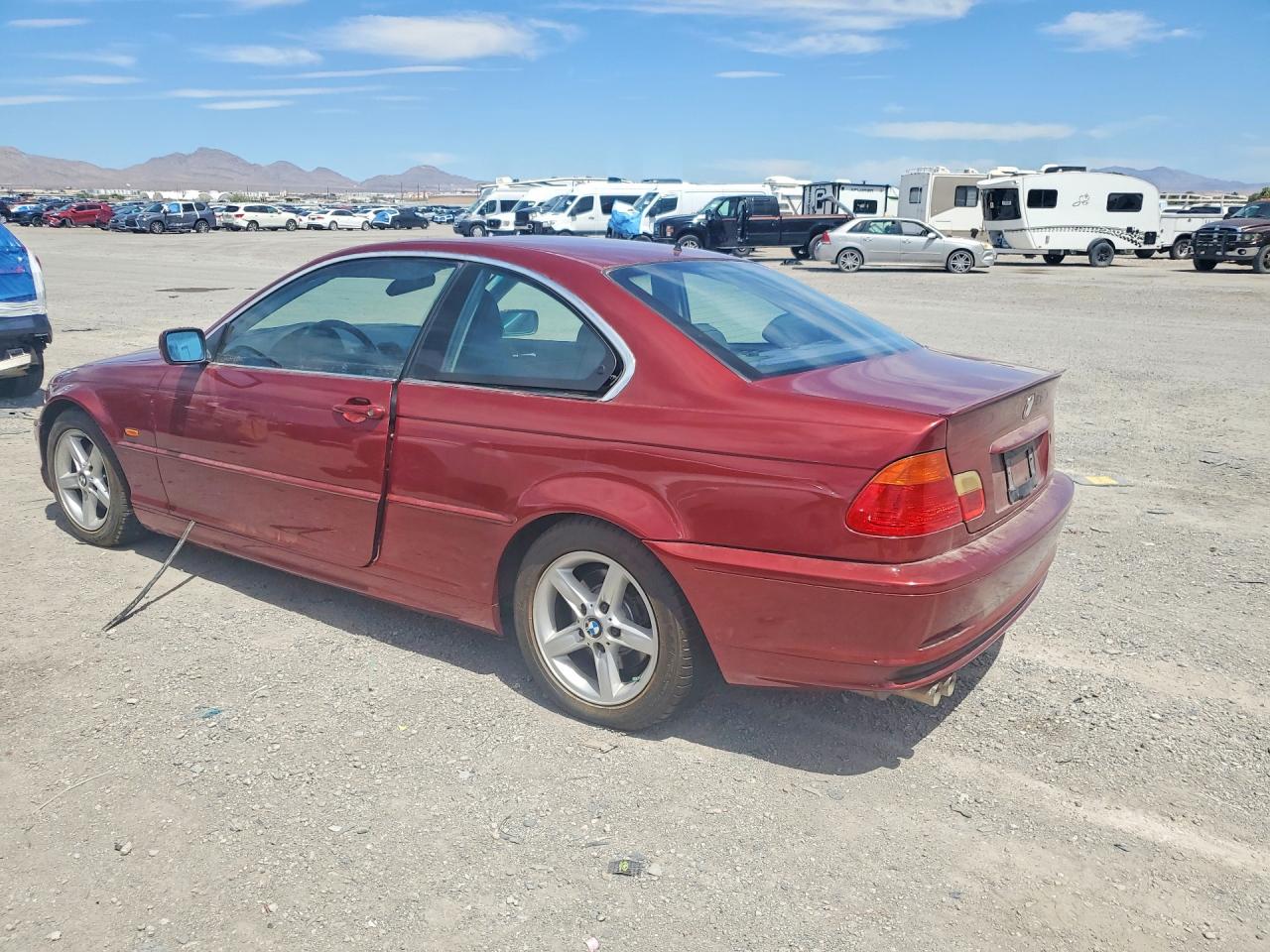 2000 Bmw 328 Ci Burgundy vin: WBABM5344YJP03466