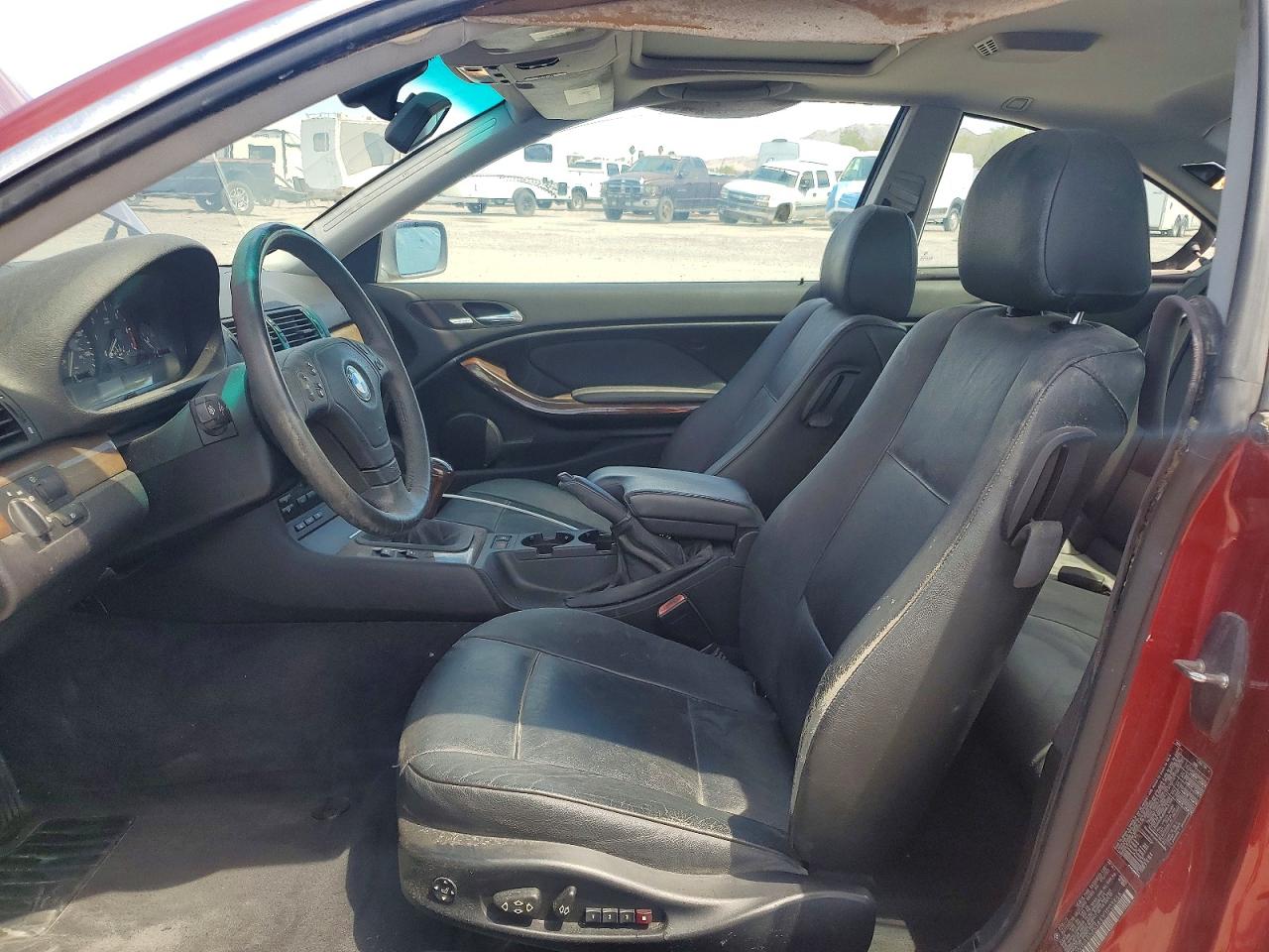 2000 Bmw 328 Ci Burgundy vin: WBABM5344YJP03466