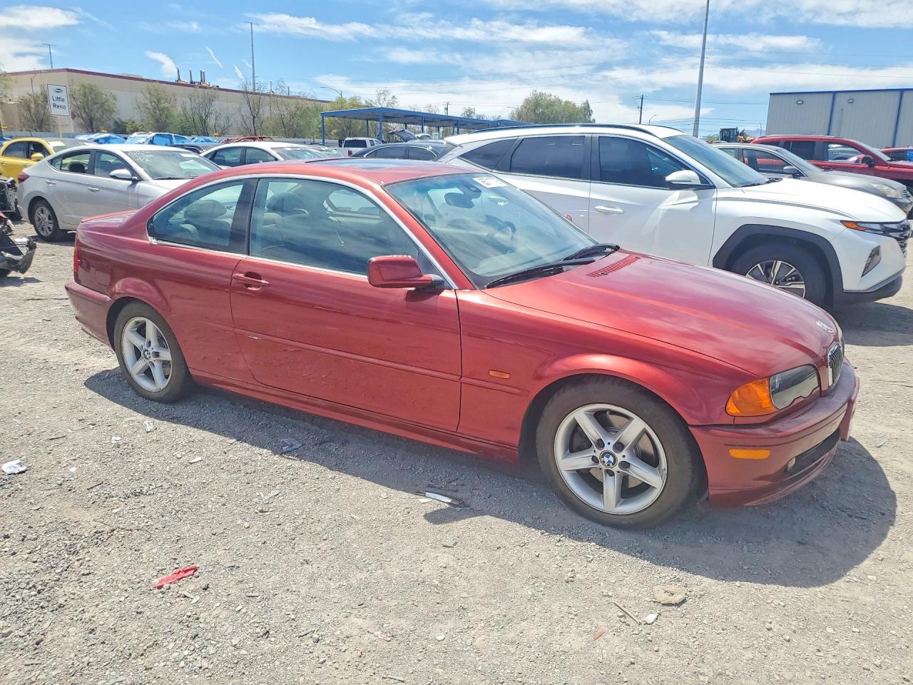 2000 Bmw 328 Ci Burgundy vin: WBABM5344YJP03466