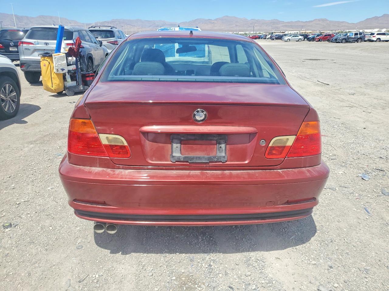 2000 Bmw 328 Ci Burgundy vin: WBABM5344YJP03466