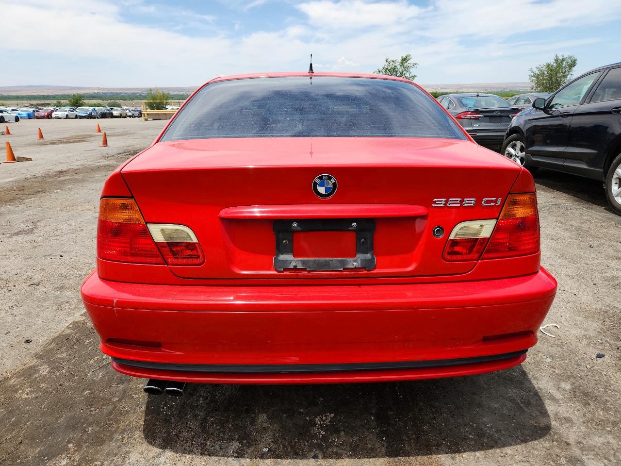 2000 Bmw 328 Ci Red vin: WBABM534XYJP01768