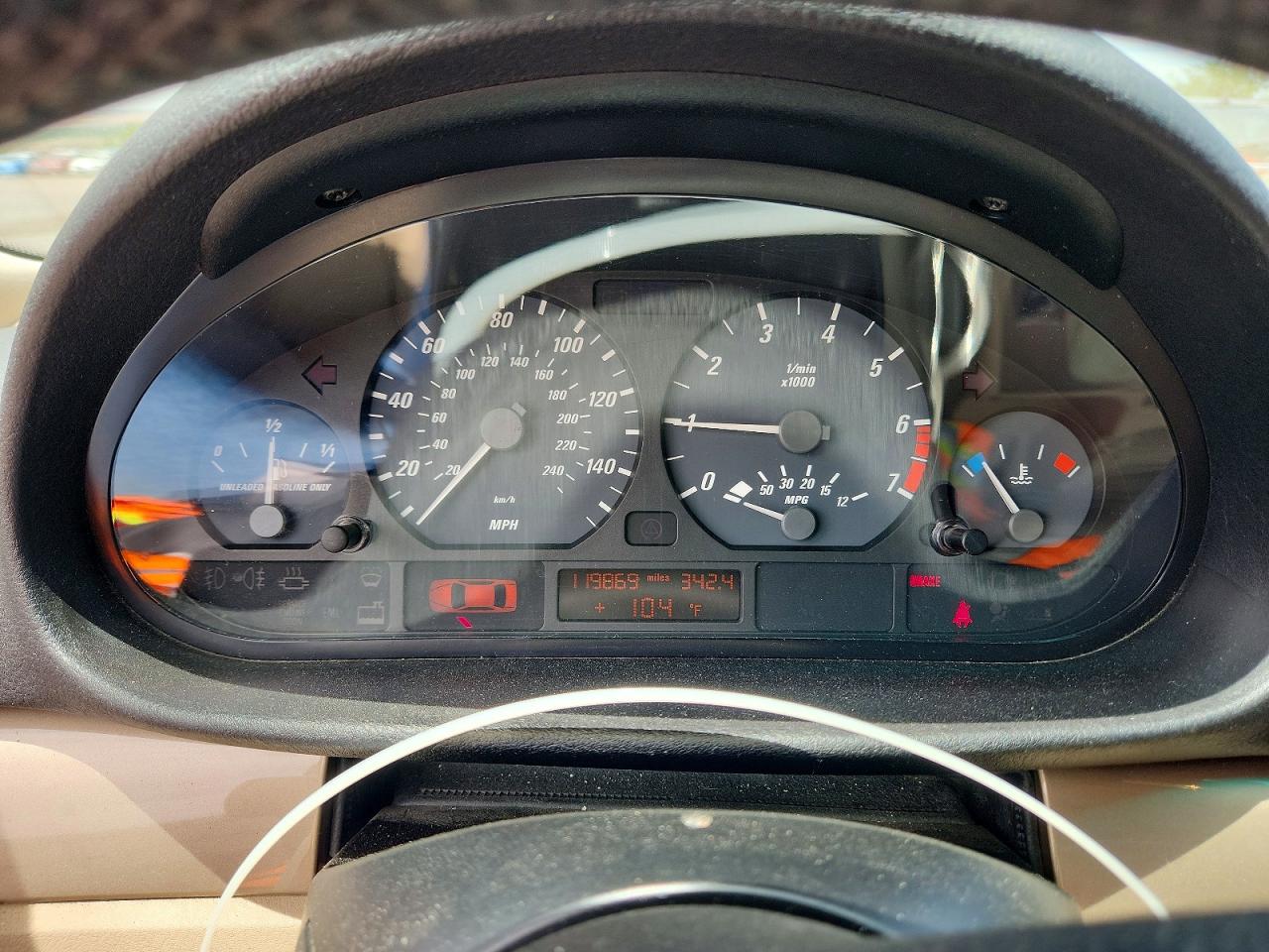 2000 Bmw 328 Ci Red vin: WBABM534XYJP01768