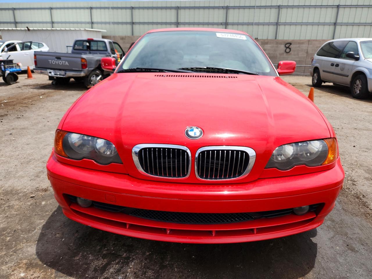 2000 Bmw 328 Ci Red vin: WBABM534XYJP01768