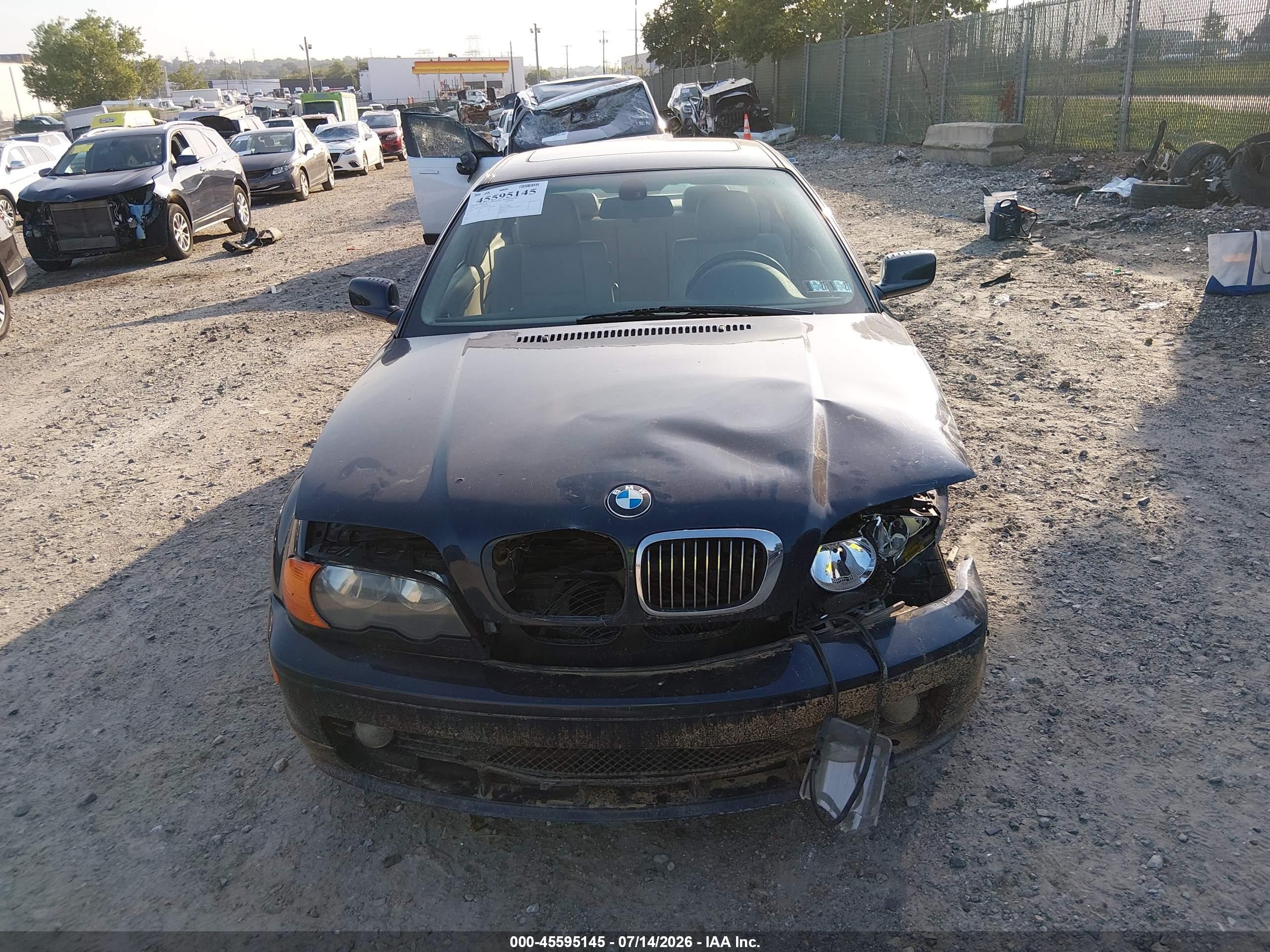 2003 Bmw 3 Series 325ci Black vin: WBABN33403PG62053
