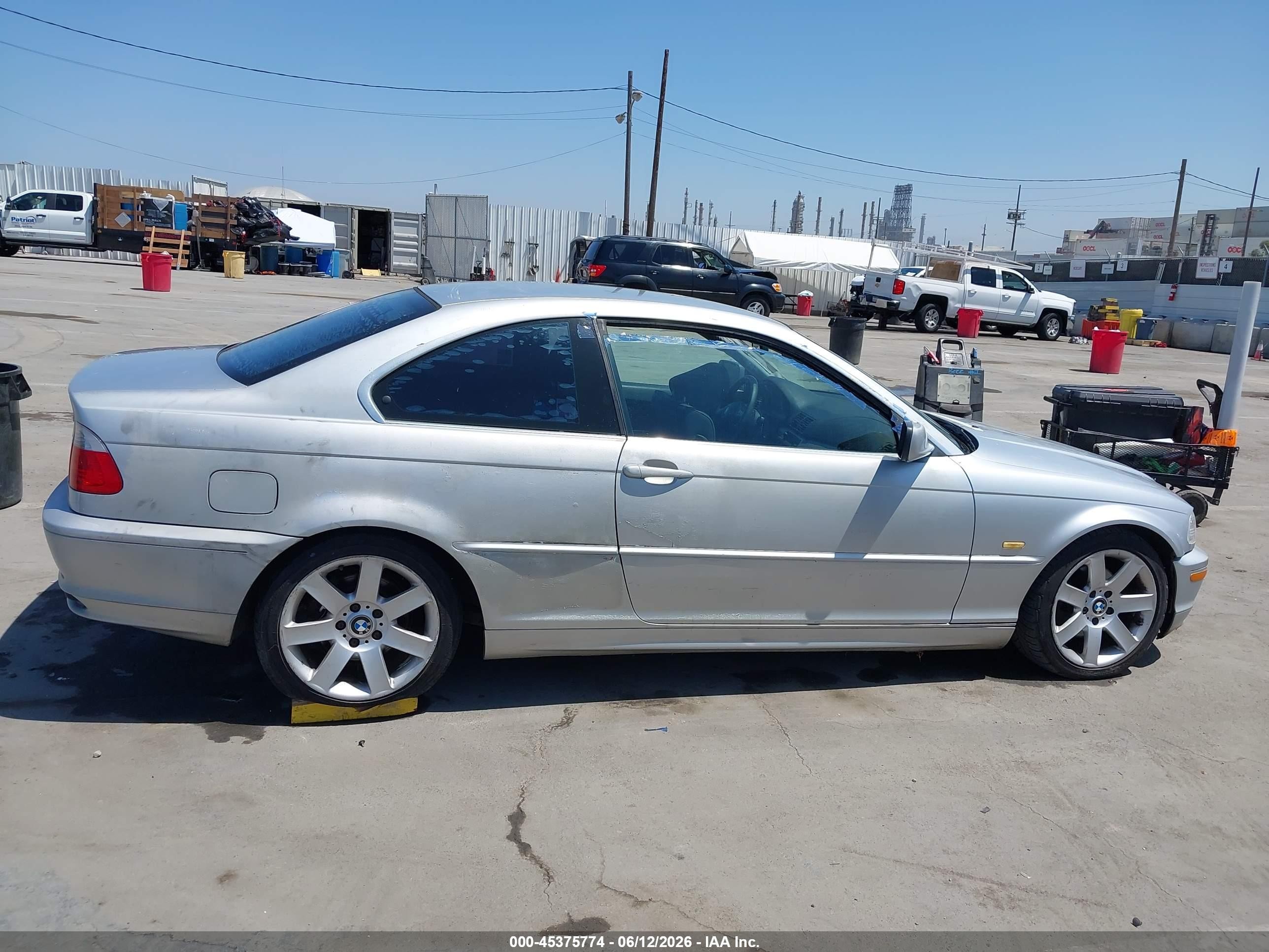 2002 Bmw 3 Series 325ci Silver vin: WBABN33412JW60276
