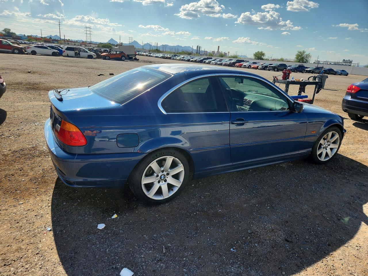 2001 Bmw 325 Ci Blue vin: WBABN33441JW59217