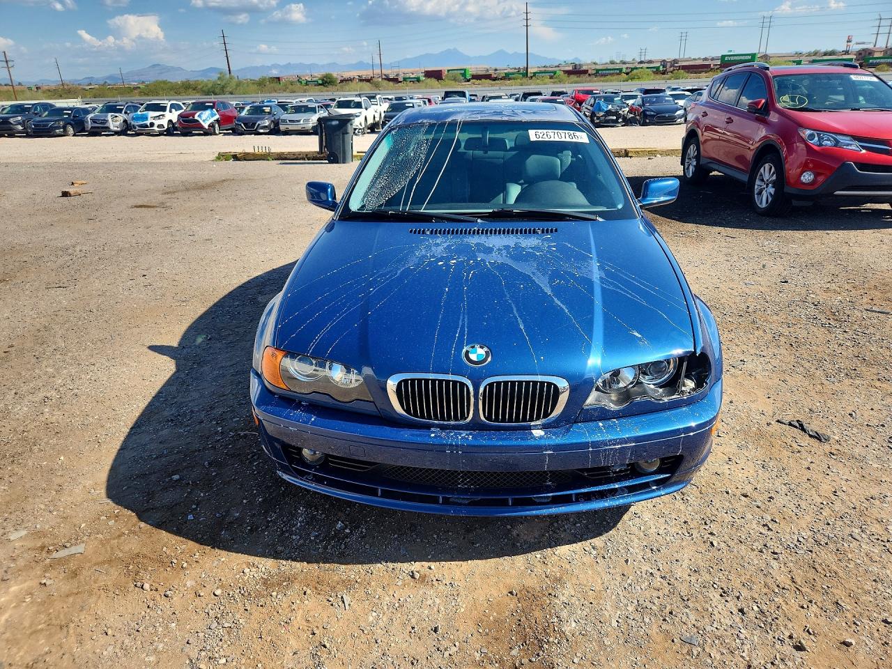 2001 Bmw 325 Ci Blue vin: WBABN33441JW59217