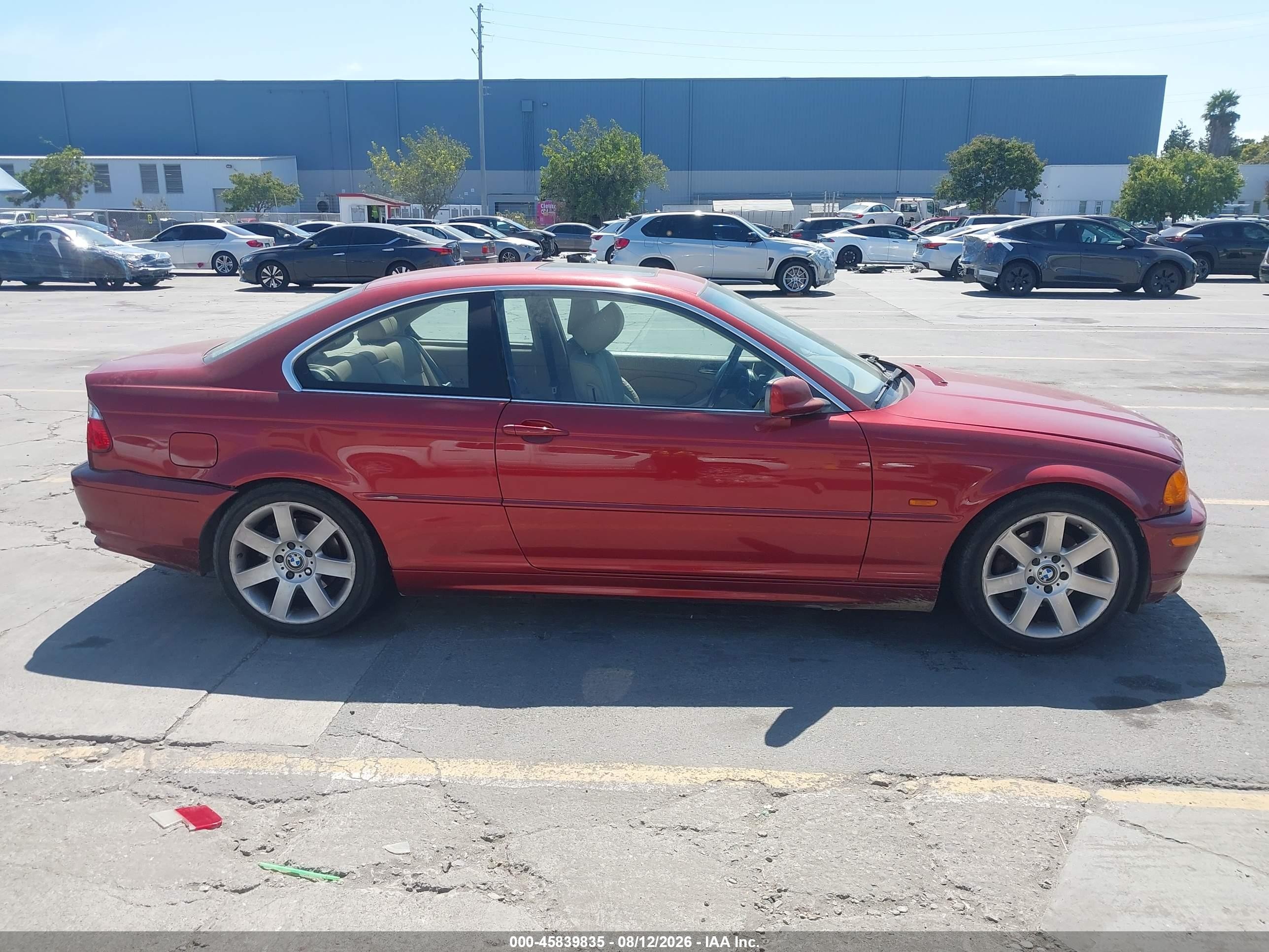 2001 Bmw 325ci   Red vin: WBABN33441JW60142