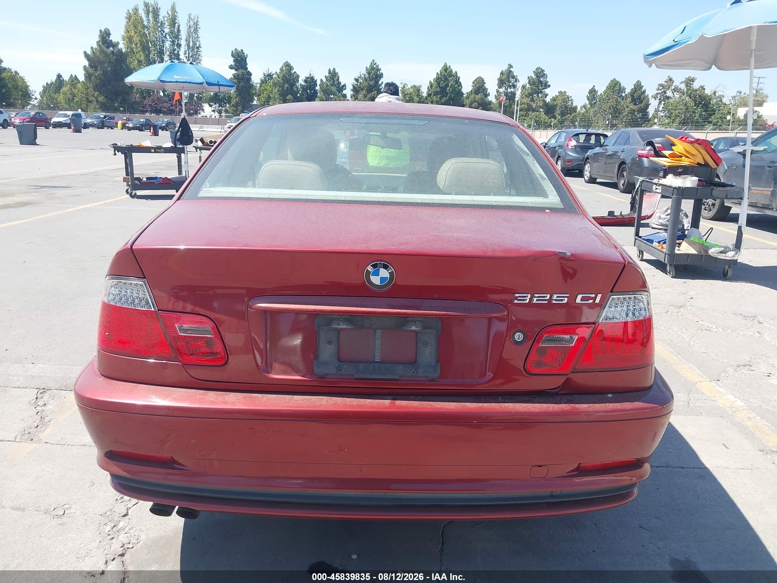 2001 Bmw 325ci   Red vin: WBABN33441JW60142
