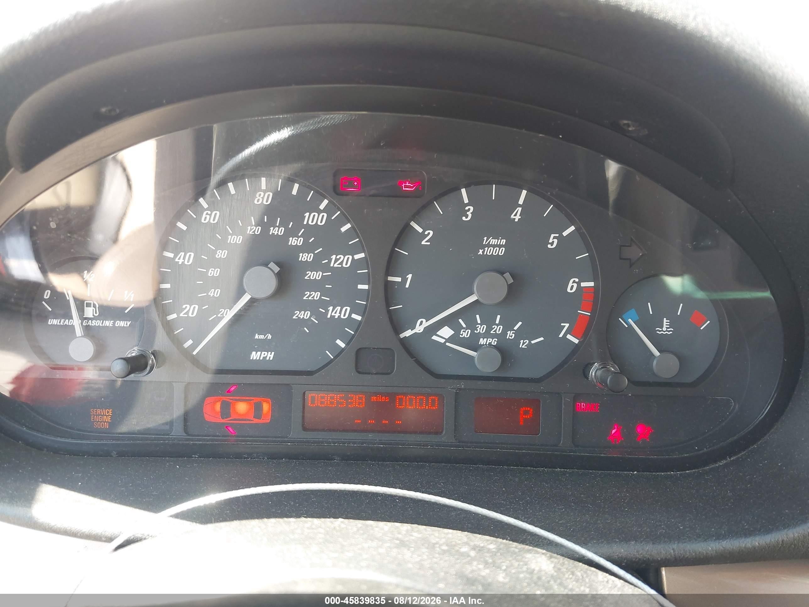 2001 Bmw 325ci   Red vin: WBABN33441JW60142