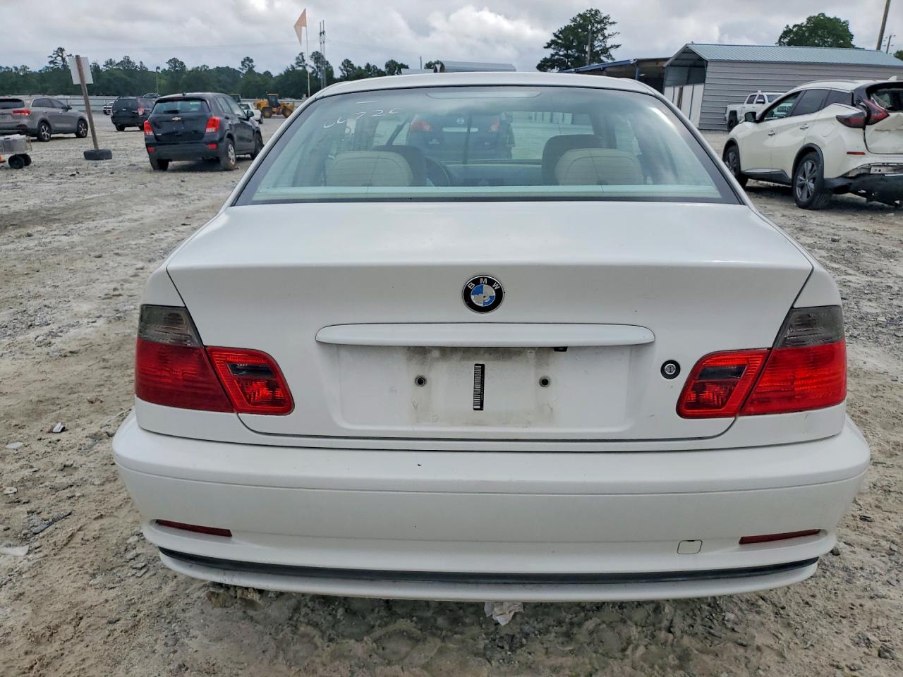 2002 Bmw 325 Ci White vin: WBABN33452JW60720