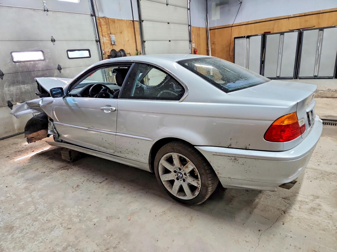 2001 Bmw 325 Ci Silver vin: WBABN33461JW49918