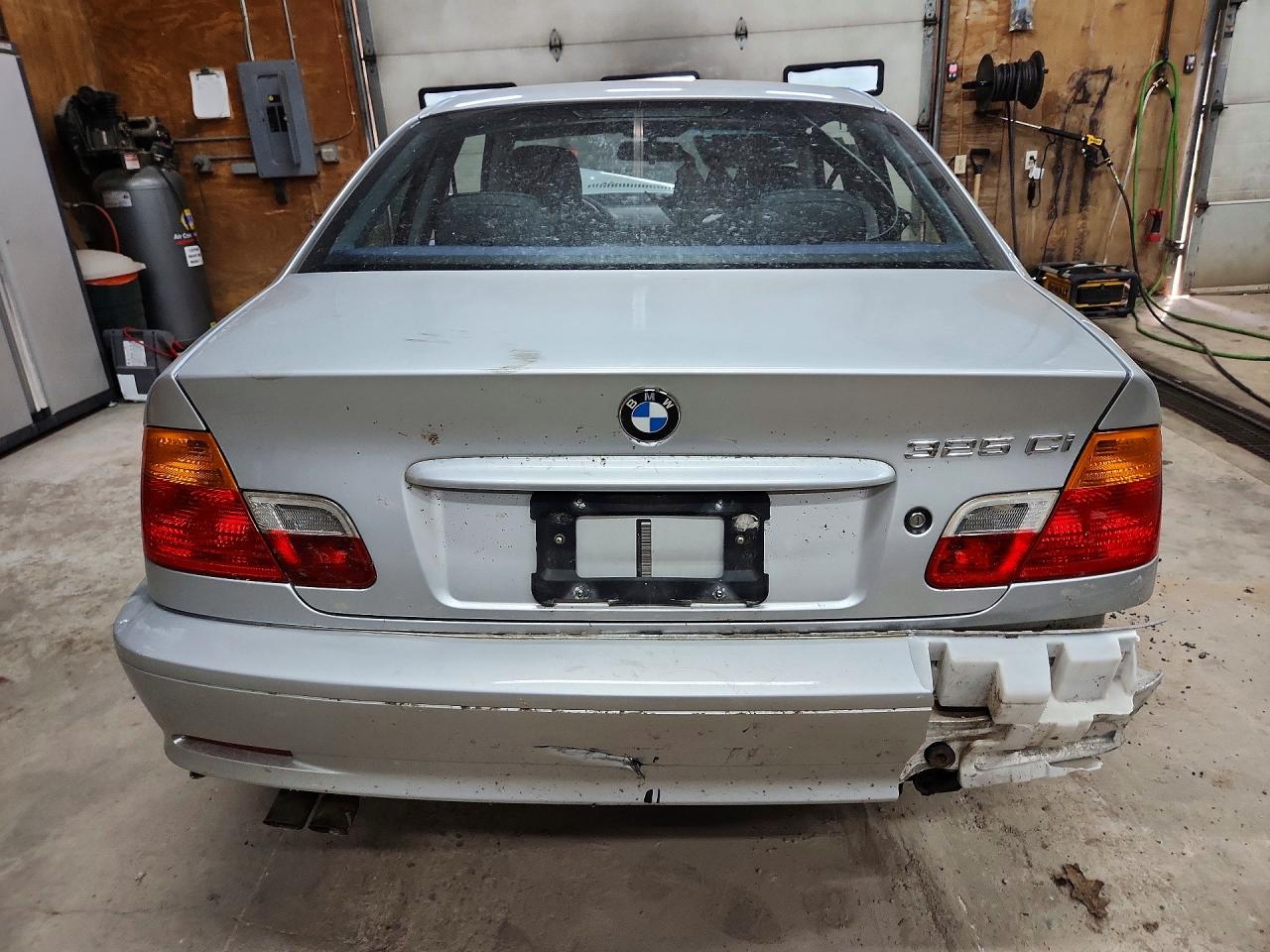 2001 Bmw 325 Ci Silver vin: WBABN33461JW49918