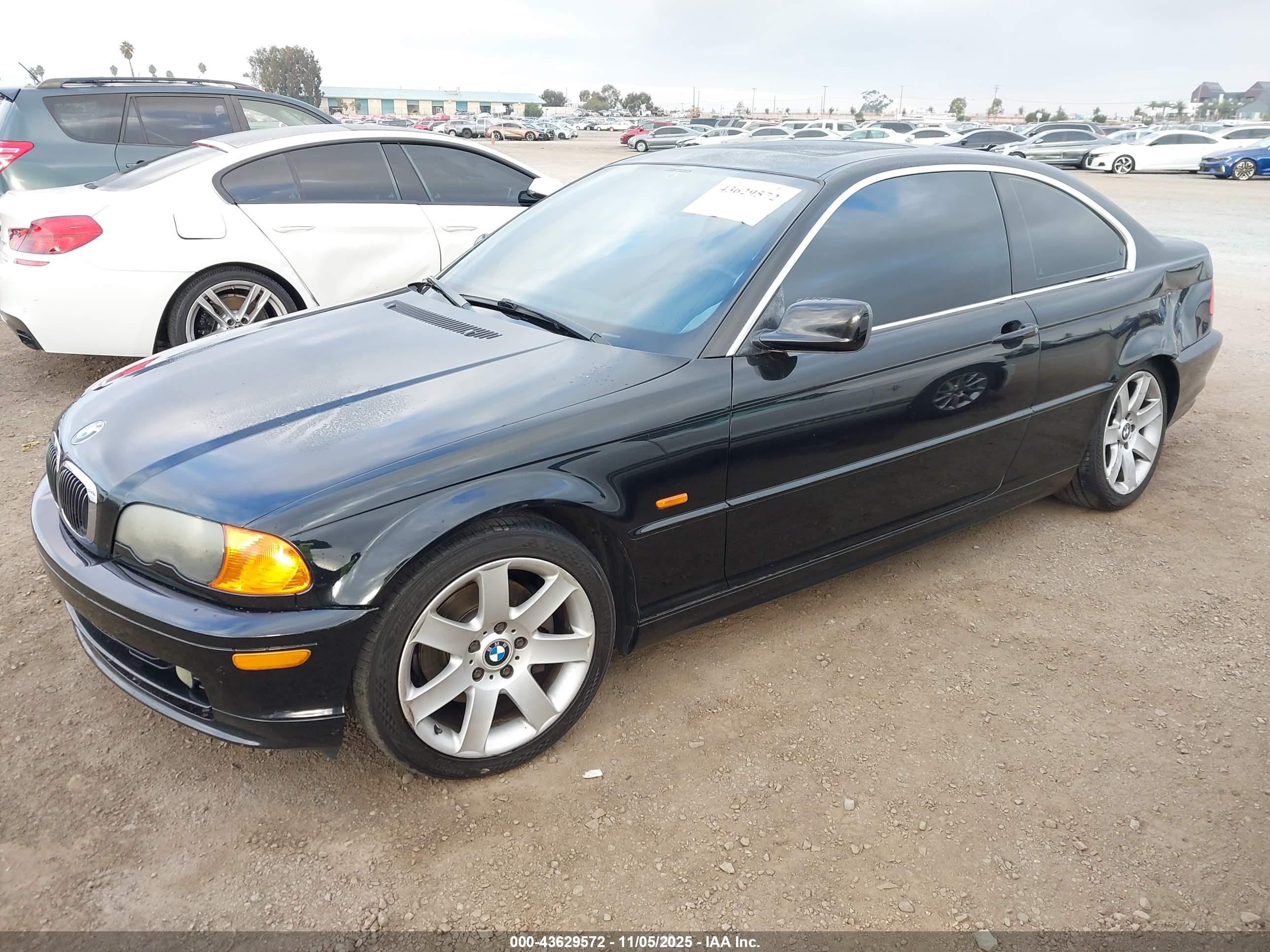 2001 Bmw 325ci   Black vin: WBABN33471JW49409